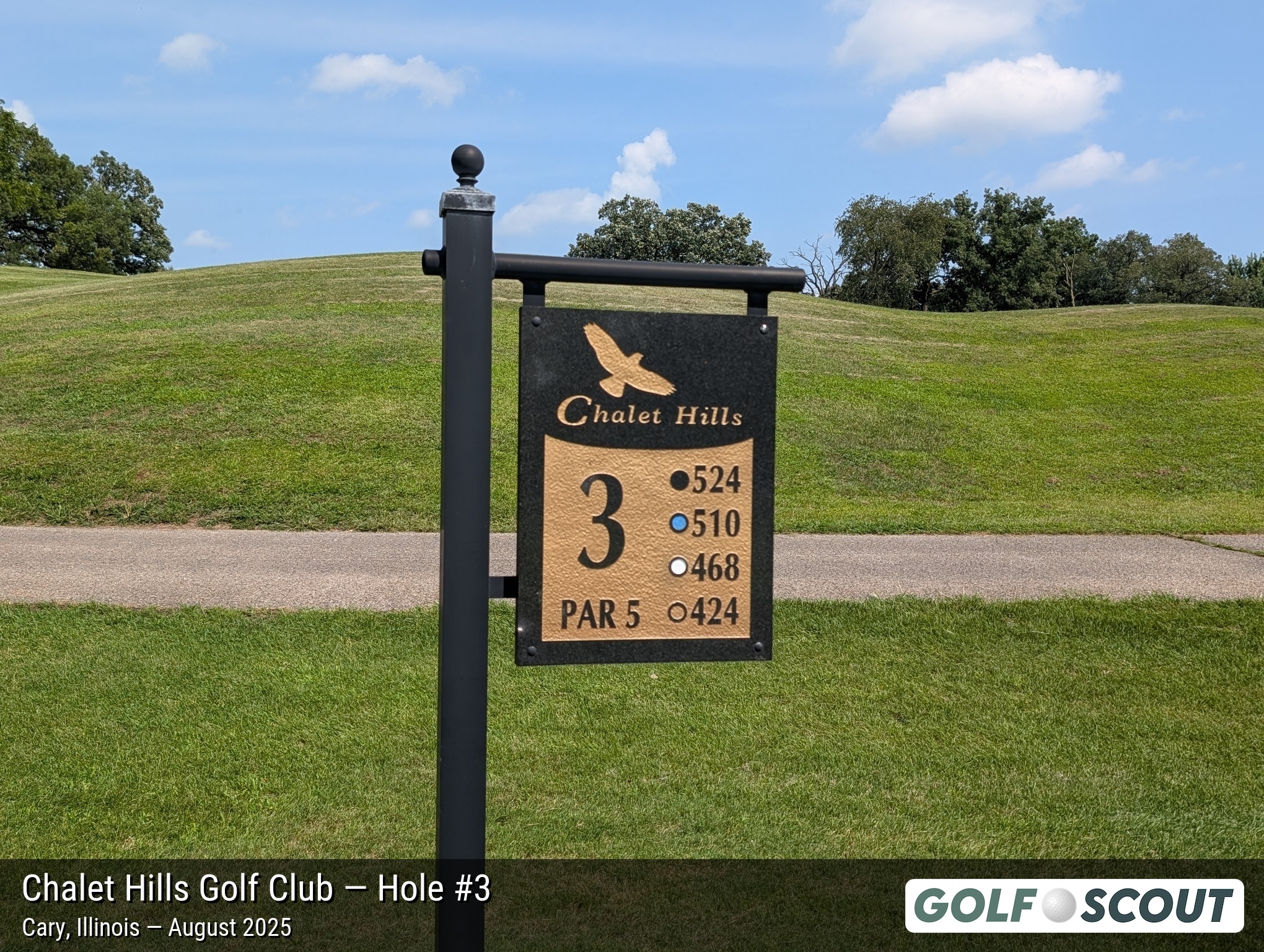 Hole 3 at Chalet Hills Golf Club
