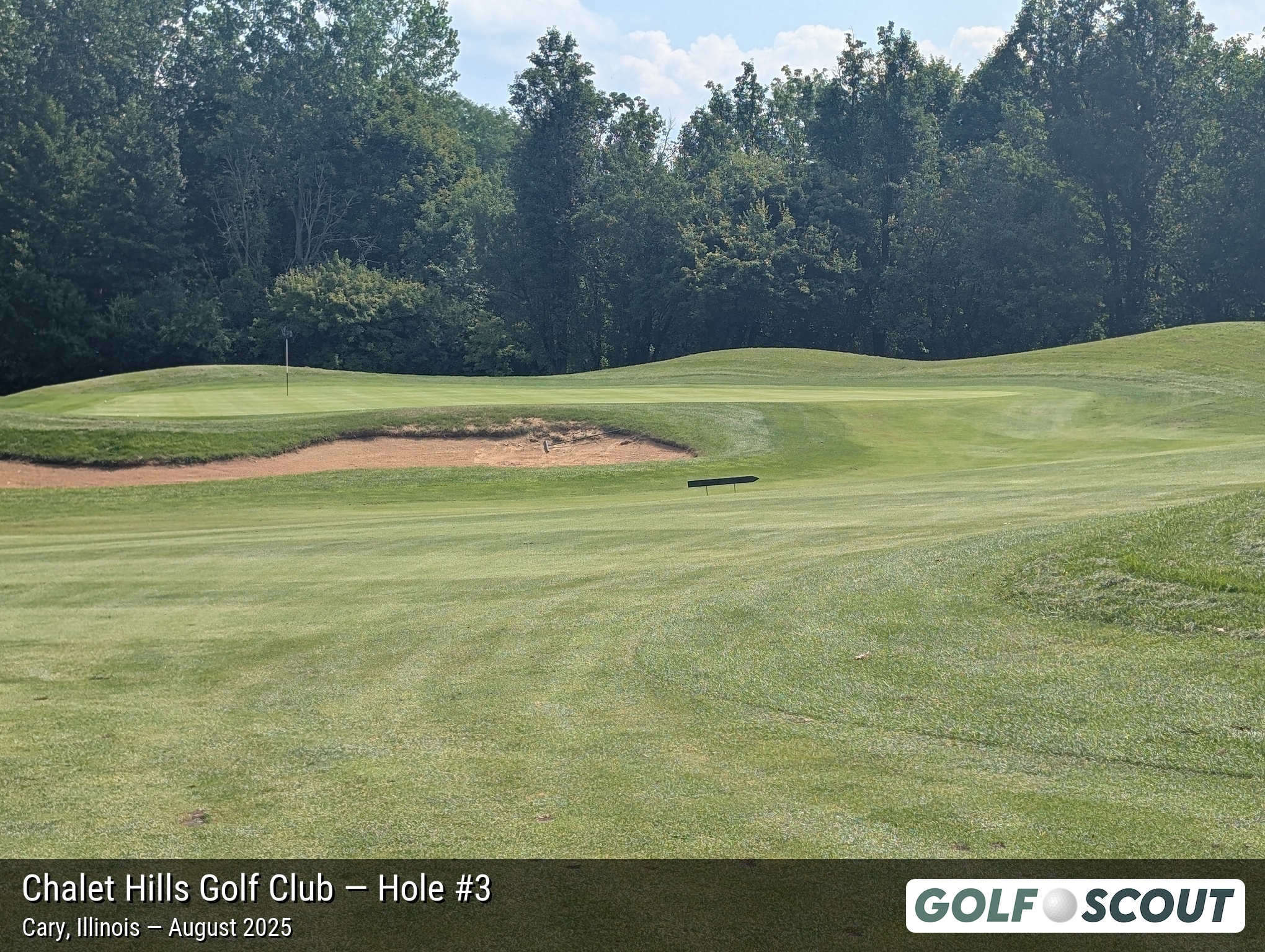 Hole 3 at Chalet Hills Golf Club