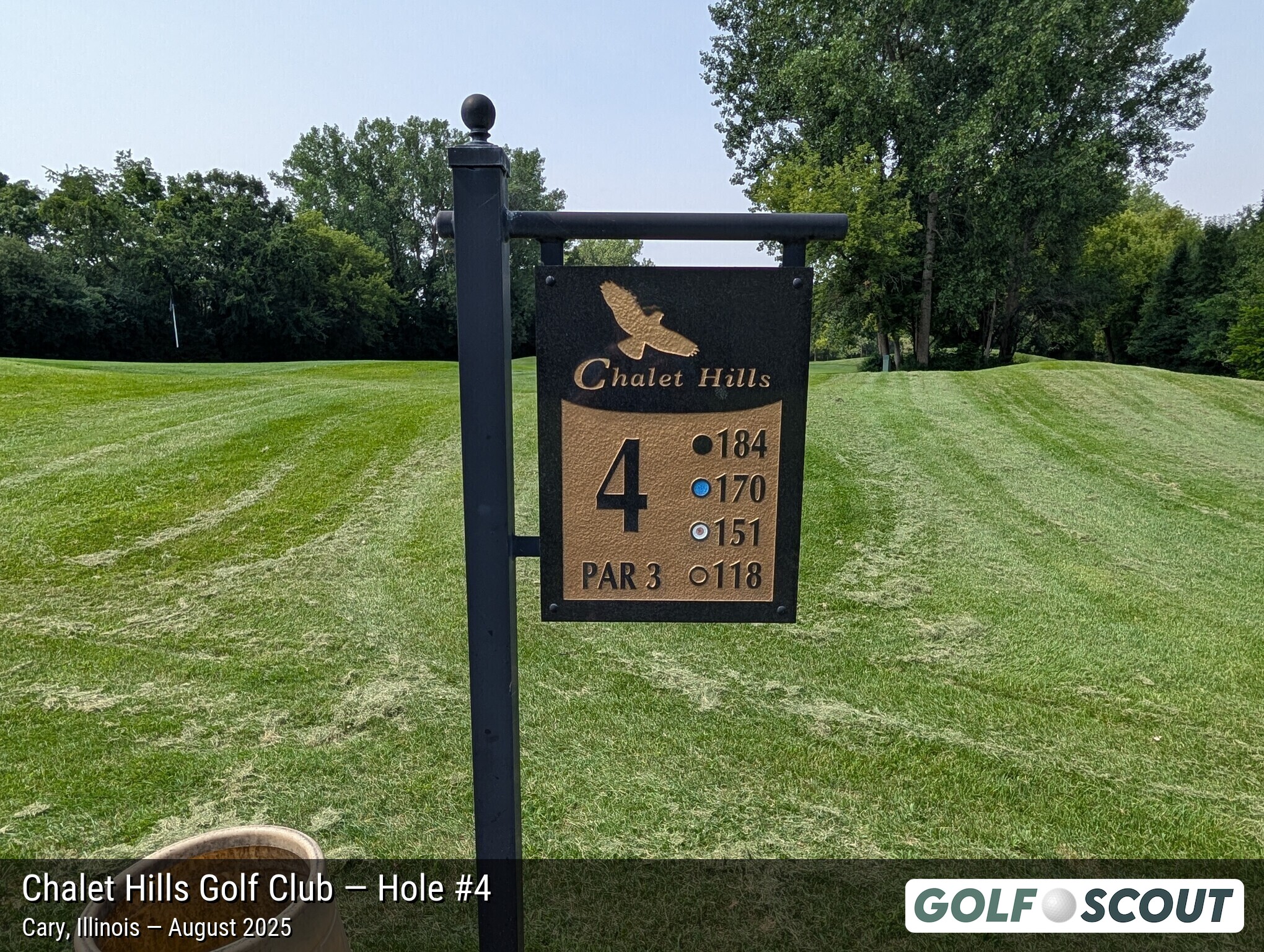 Hole 4 at Chalet Hills Golf Club