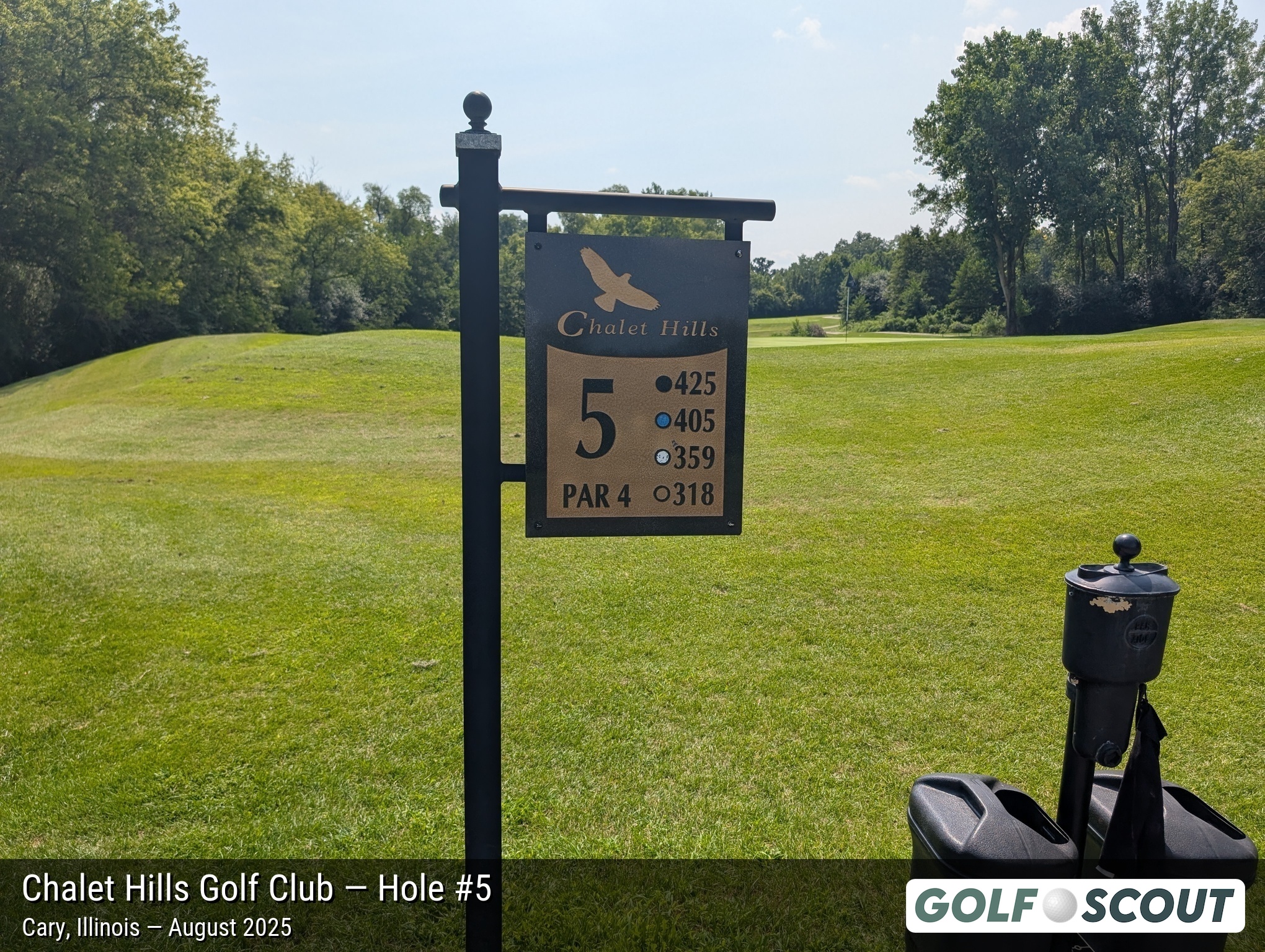 Hole 5 at Chalet Hills Golf Club