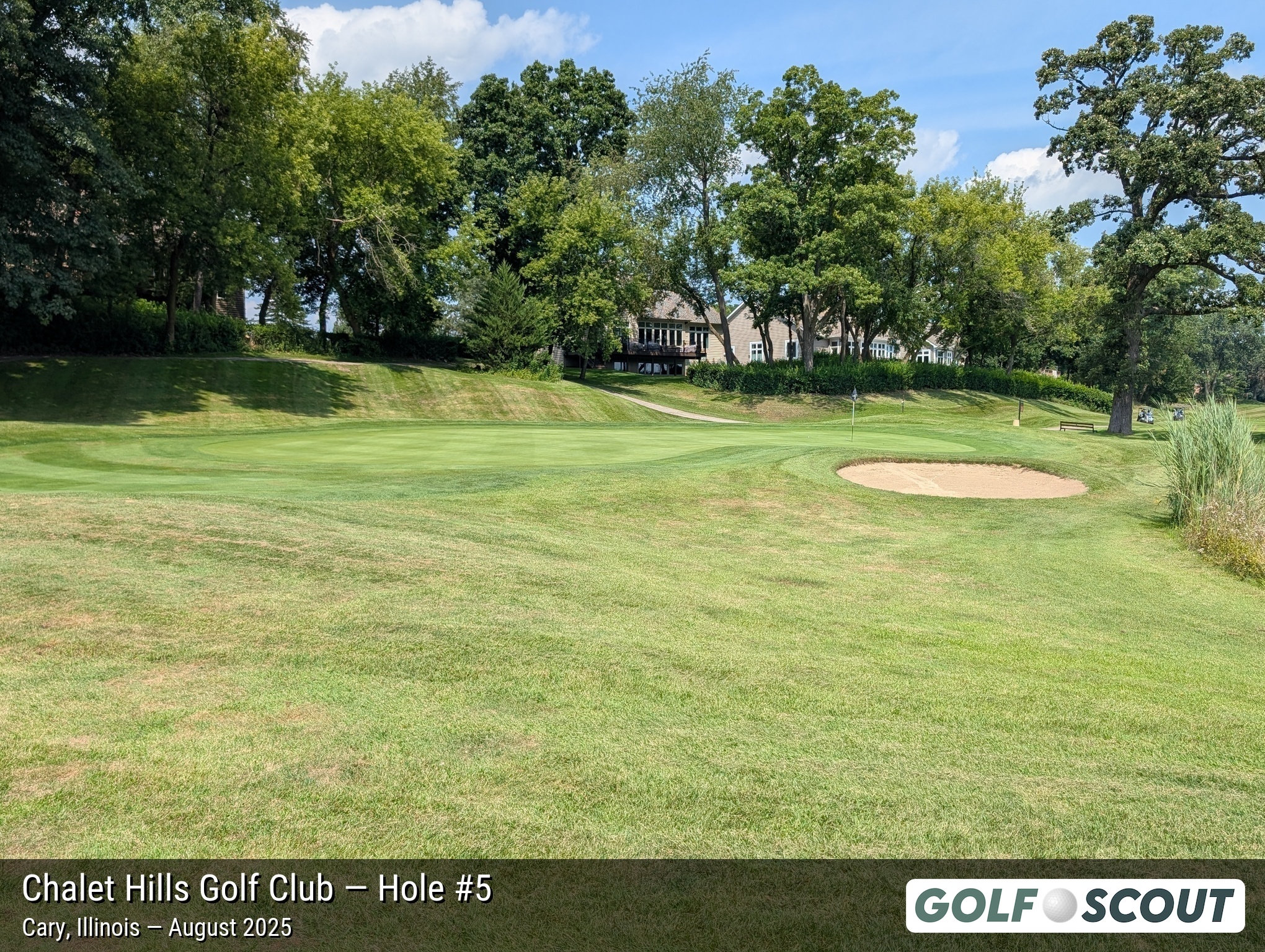 Hole 5 at Chalet Hills Golf Club