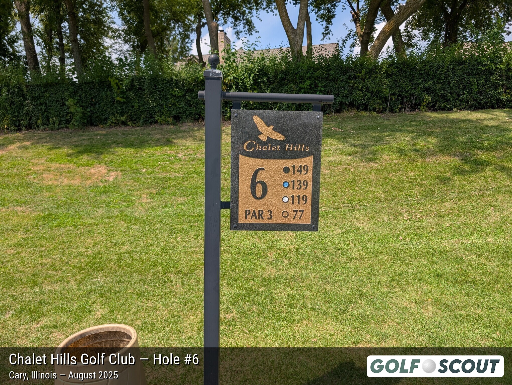 Hole 6 at Chalet Hills Golf Club