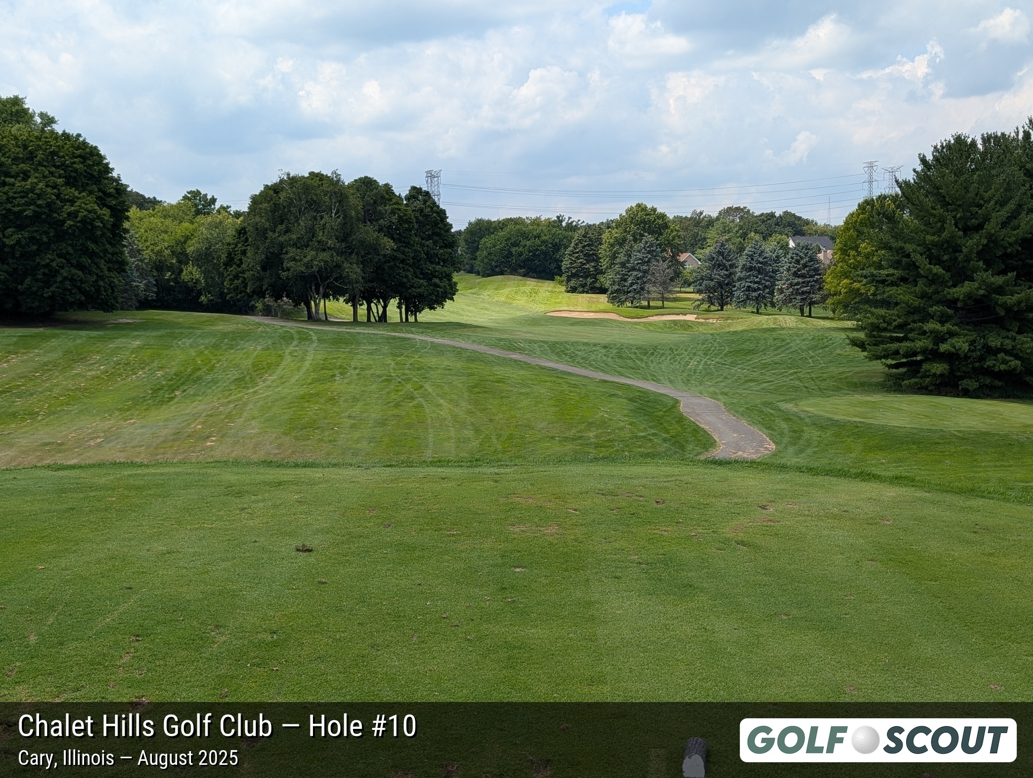 Hole 10 at Chalet Hills Golf Club
