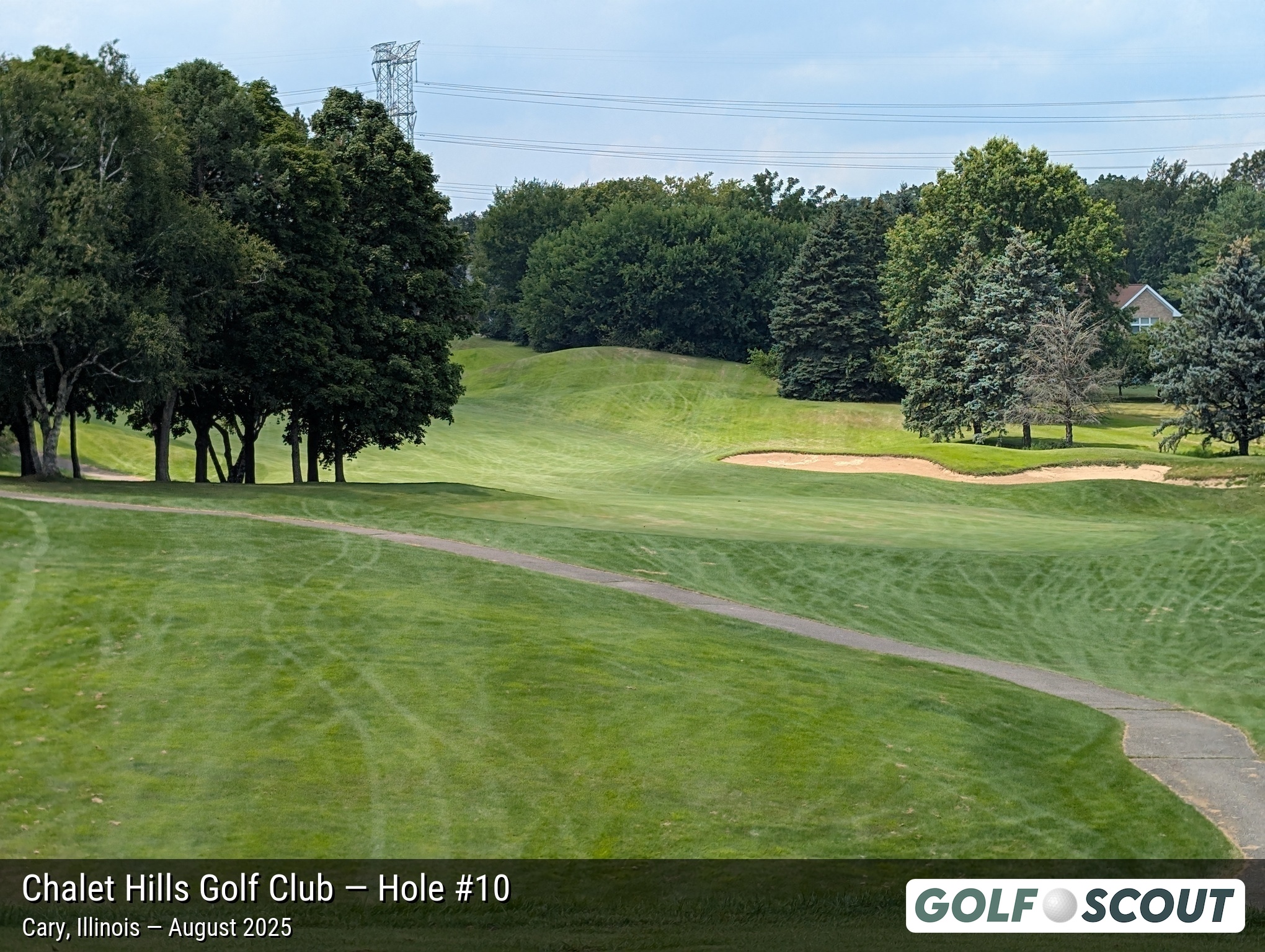 Hole 10 at Chalet Hills Golf Club