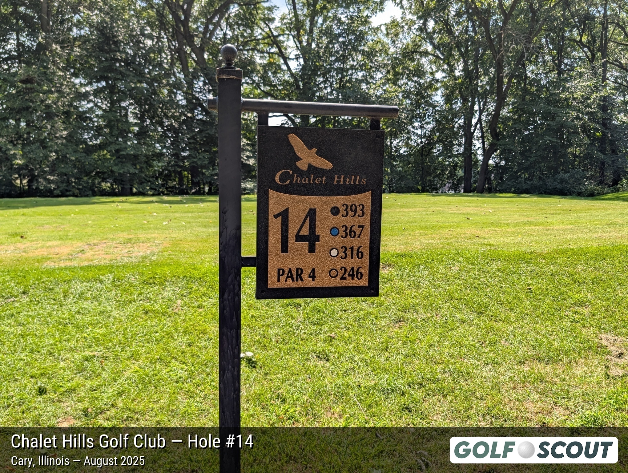 Hole 14 at Chalet Hills Golf Club