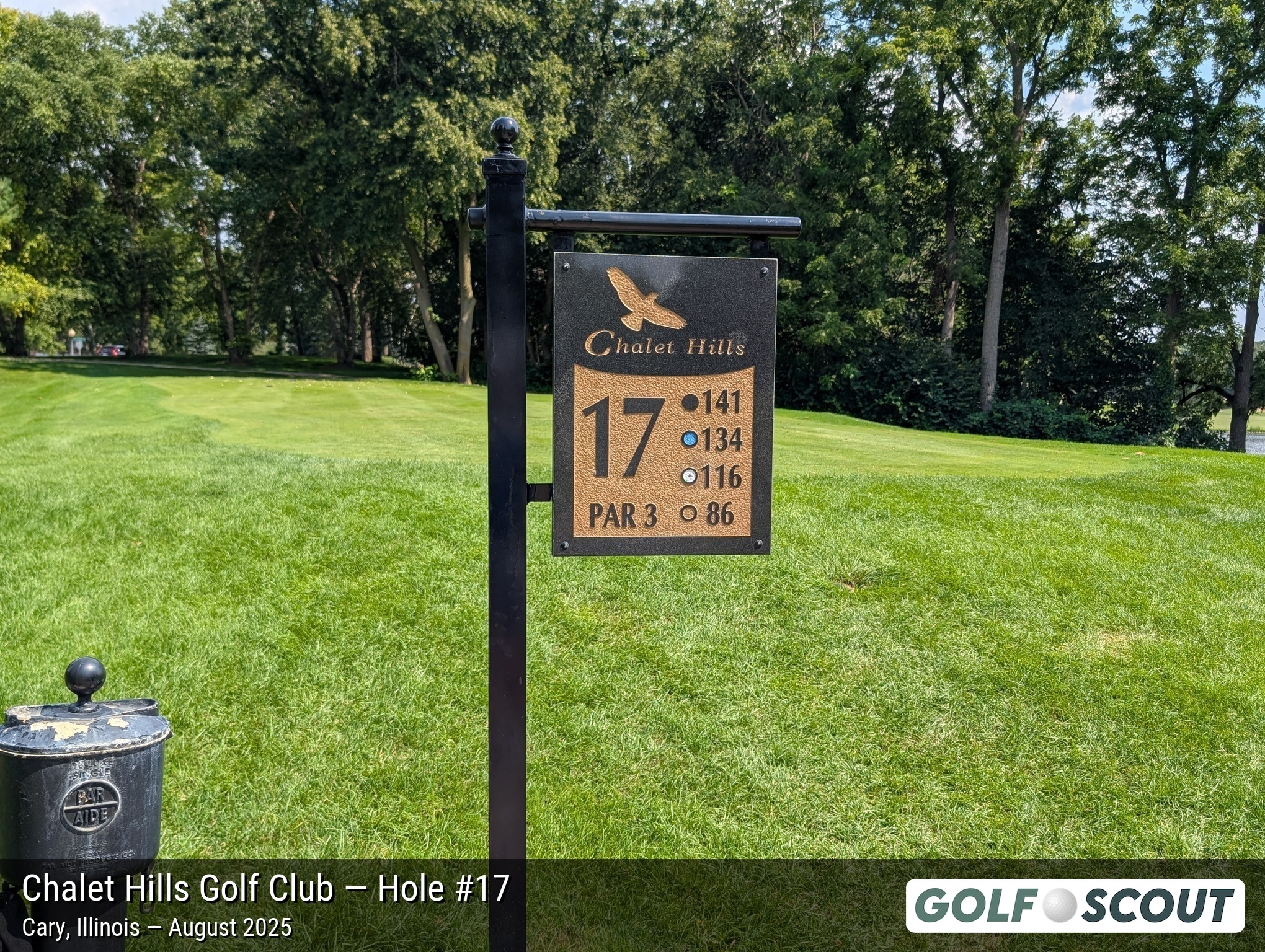 Hole 17 at Chalet Hills Golf Club