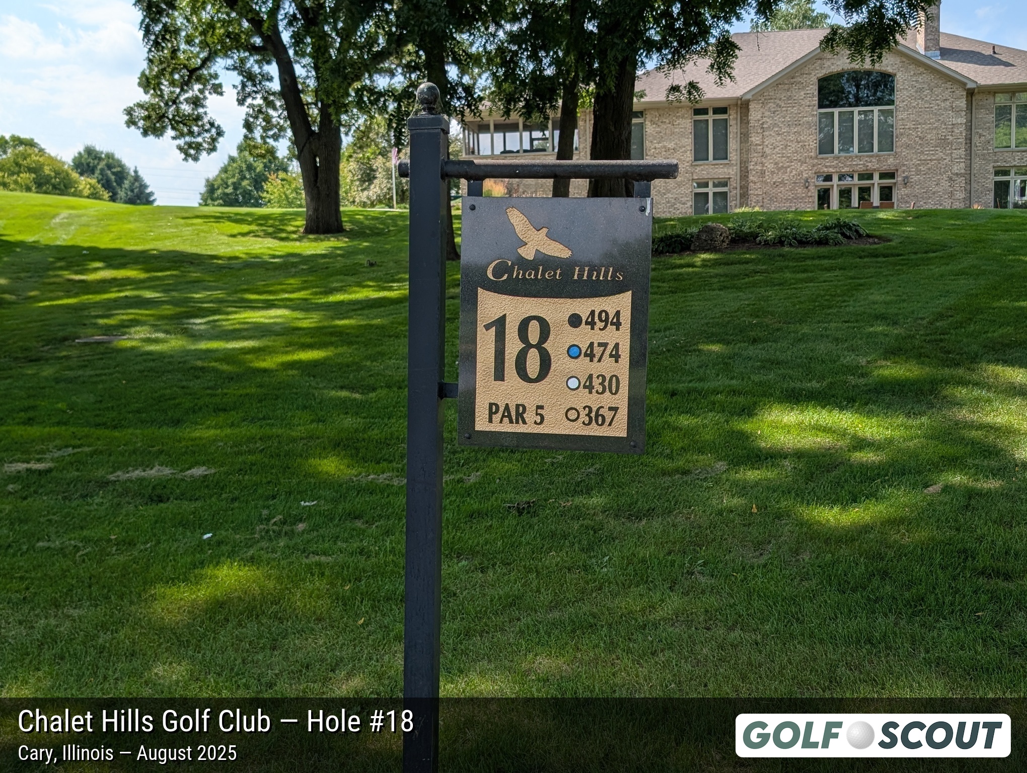 Hole 18 at Chalet Hills Golf Club