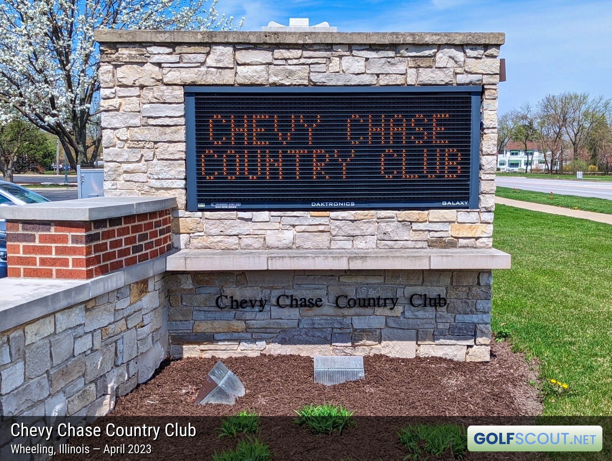 Sign at the entrance to Chevy Chase Country Club