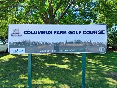 Columbus Park Golf Course Entrance Sign
