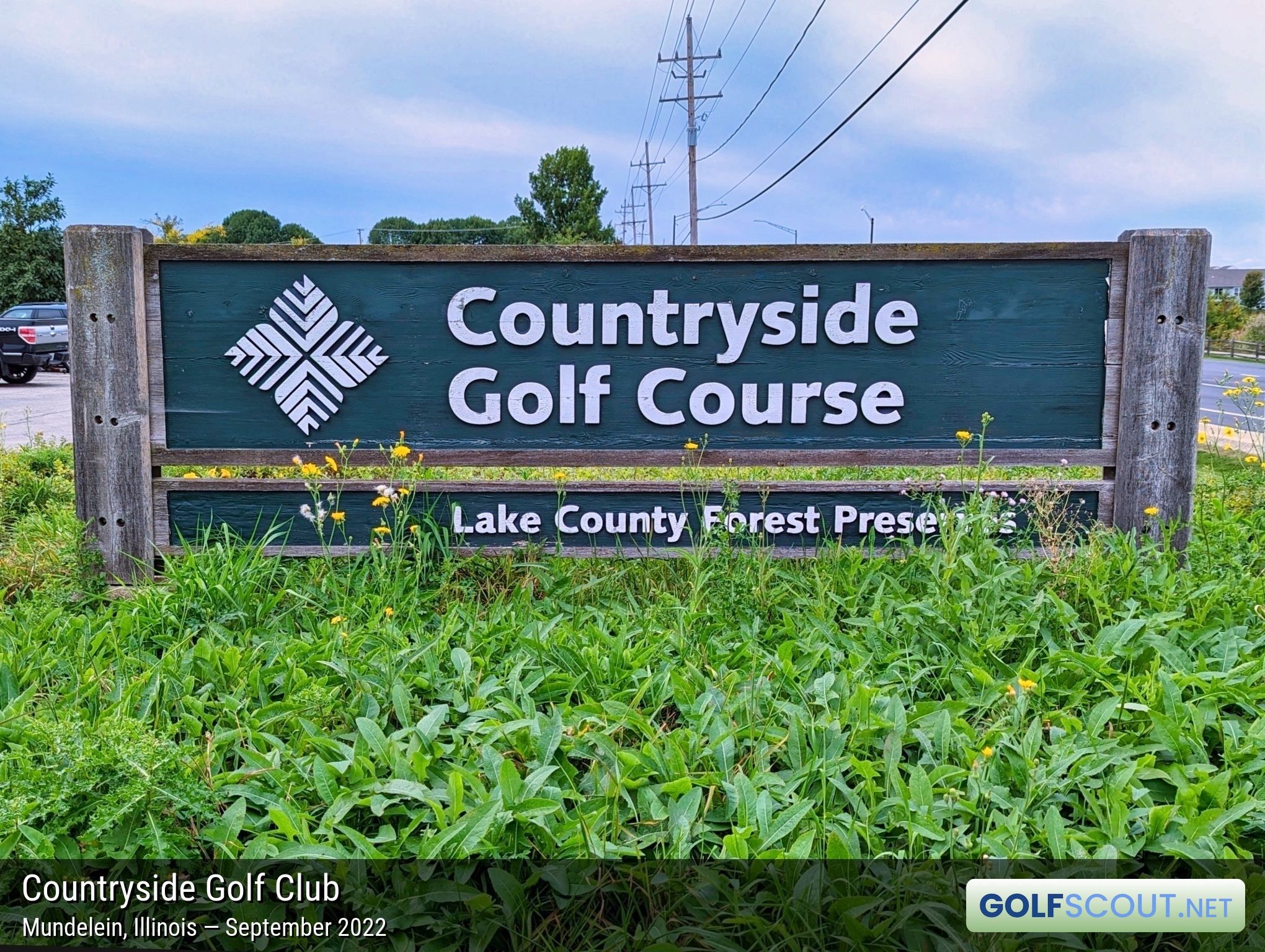 Sign at the entrance to Countryside Traditional Course