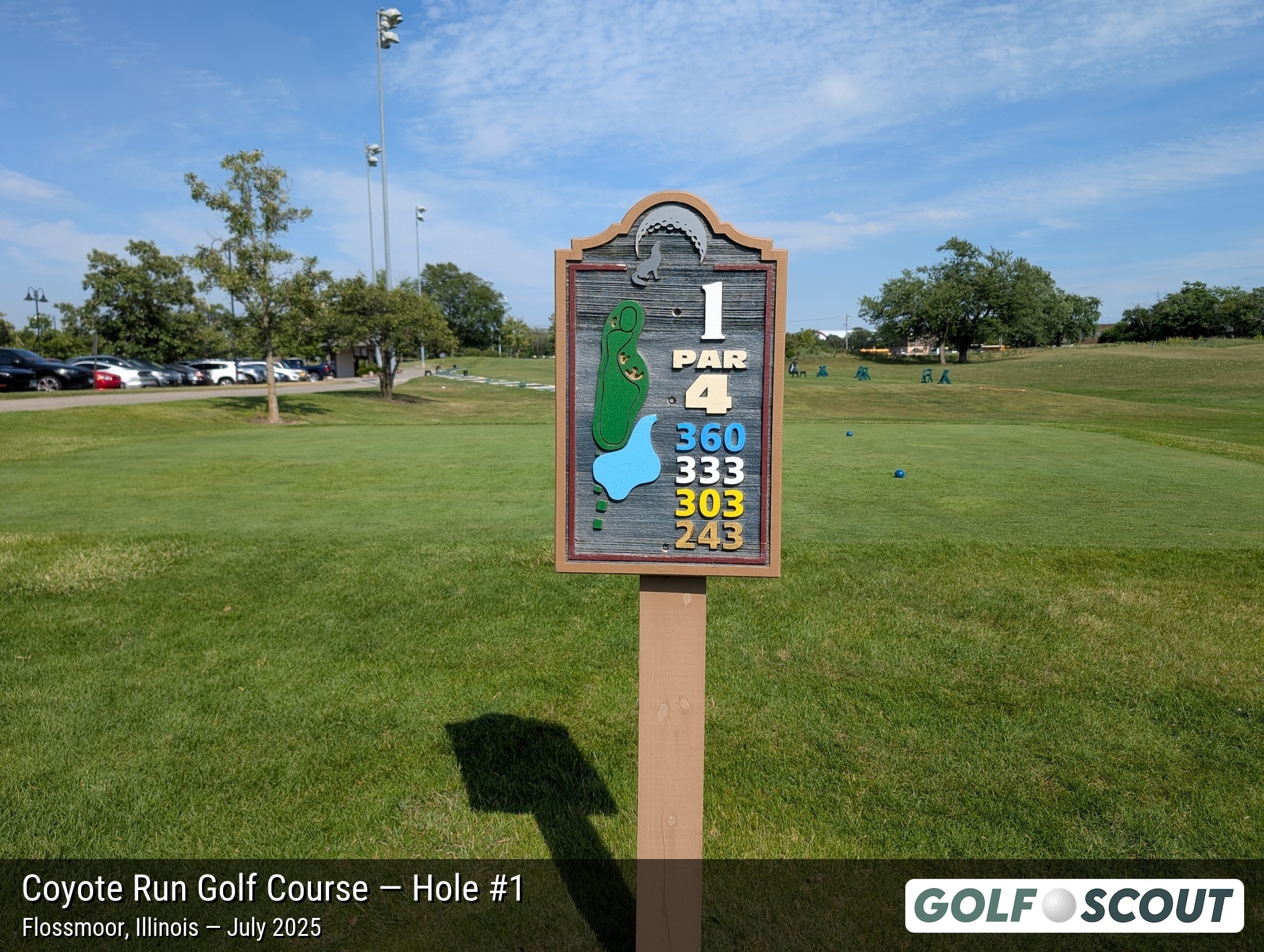 Hole 1 at Coyote Run Golf Course