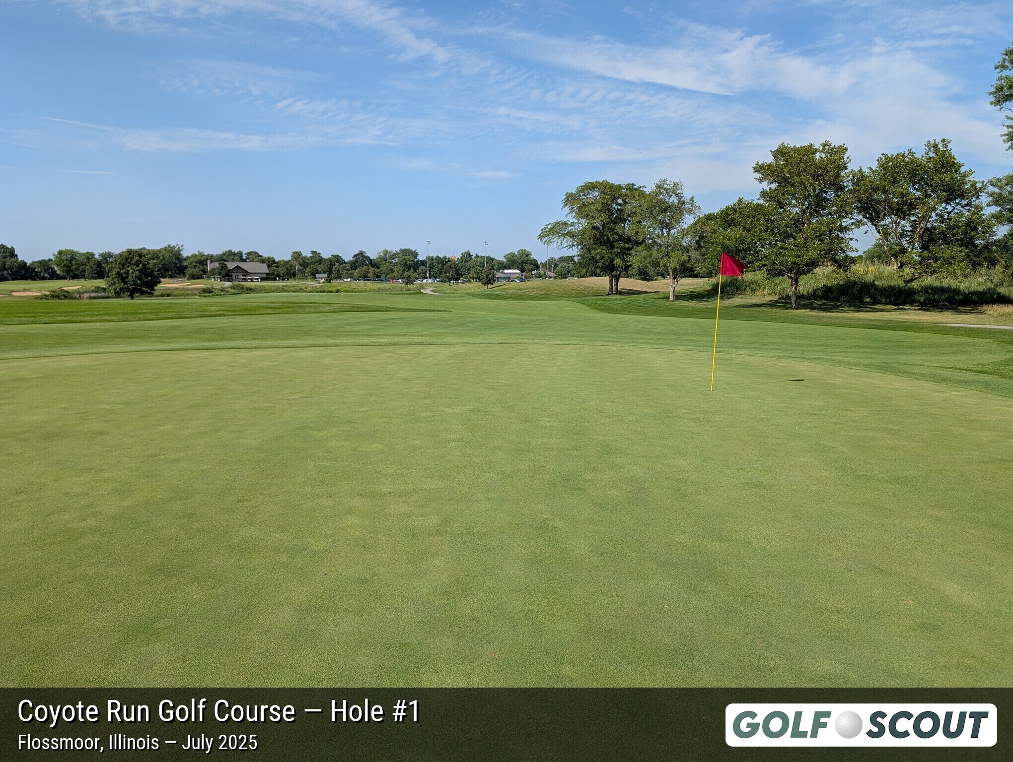 Hole 1 at Coyote Run Golf Course