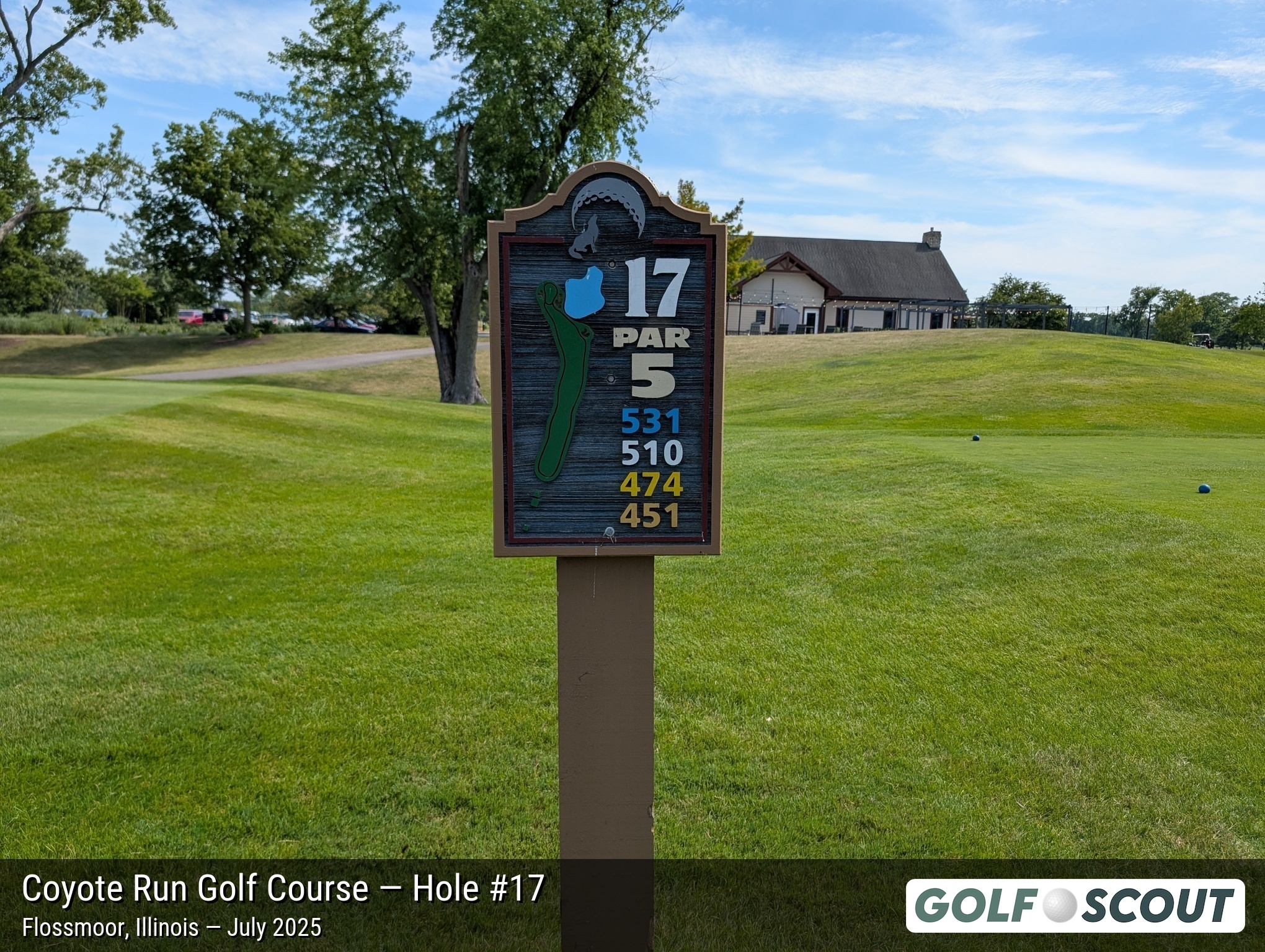 Hole 17 at Coyote Run Golf Course