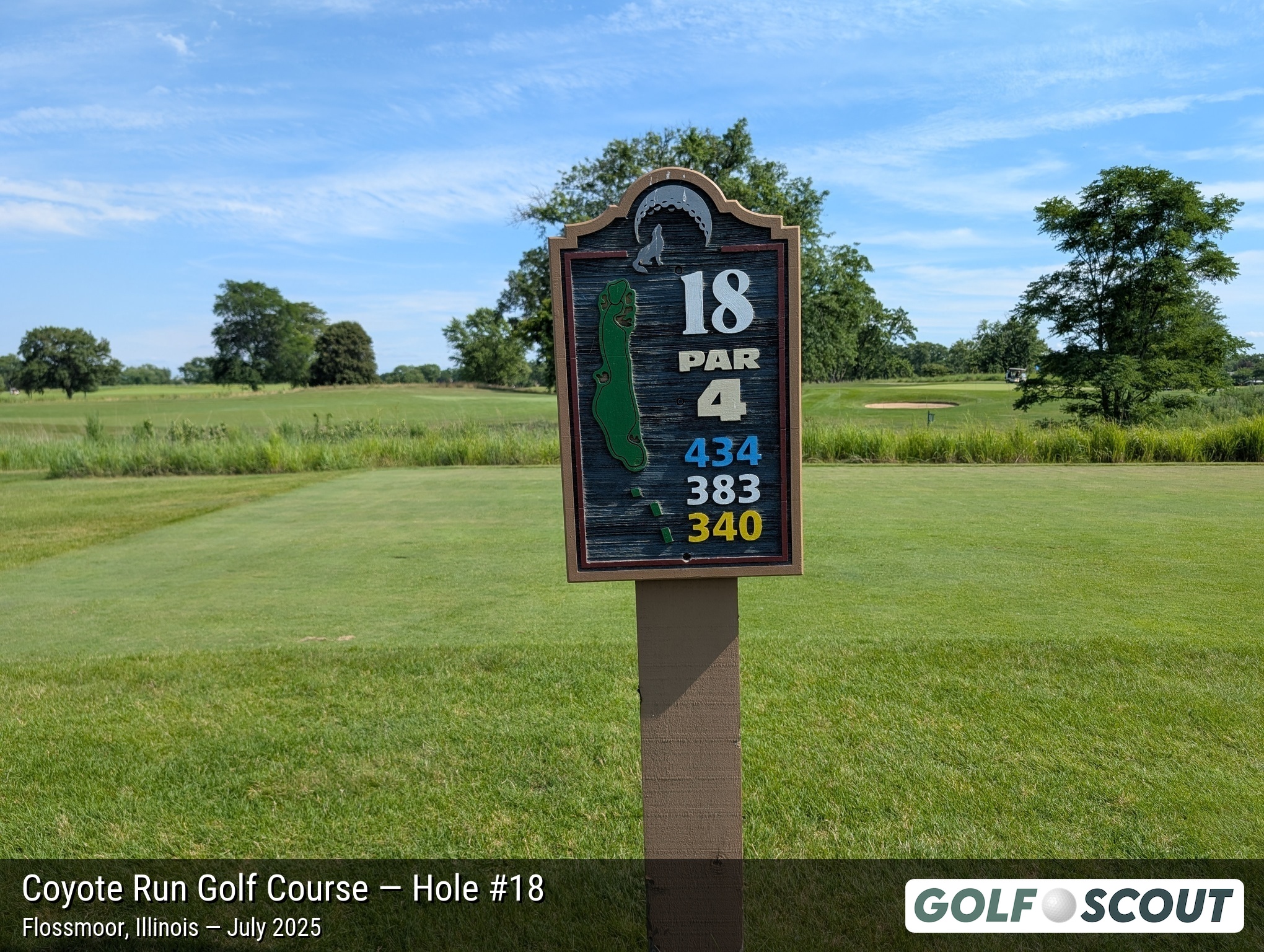 Hole 18 at Coyote Run Golf Course