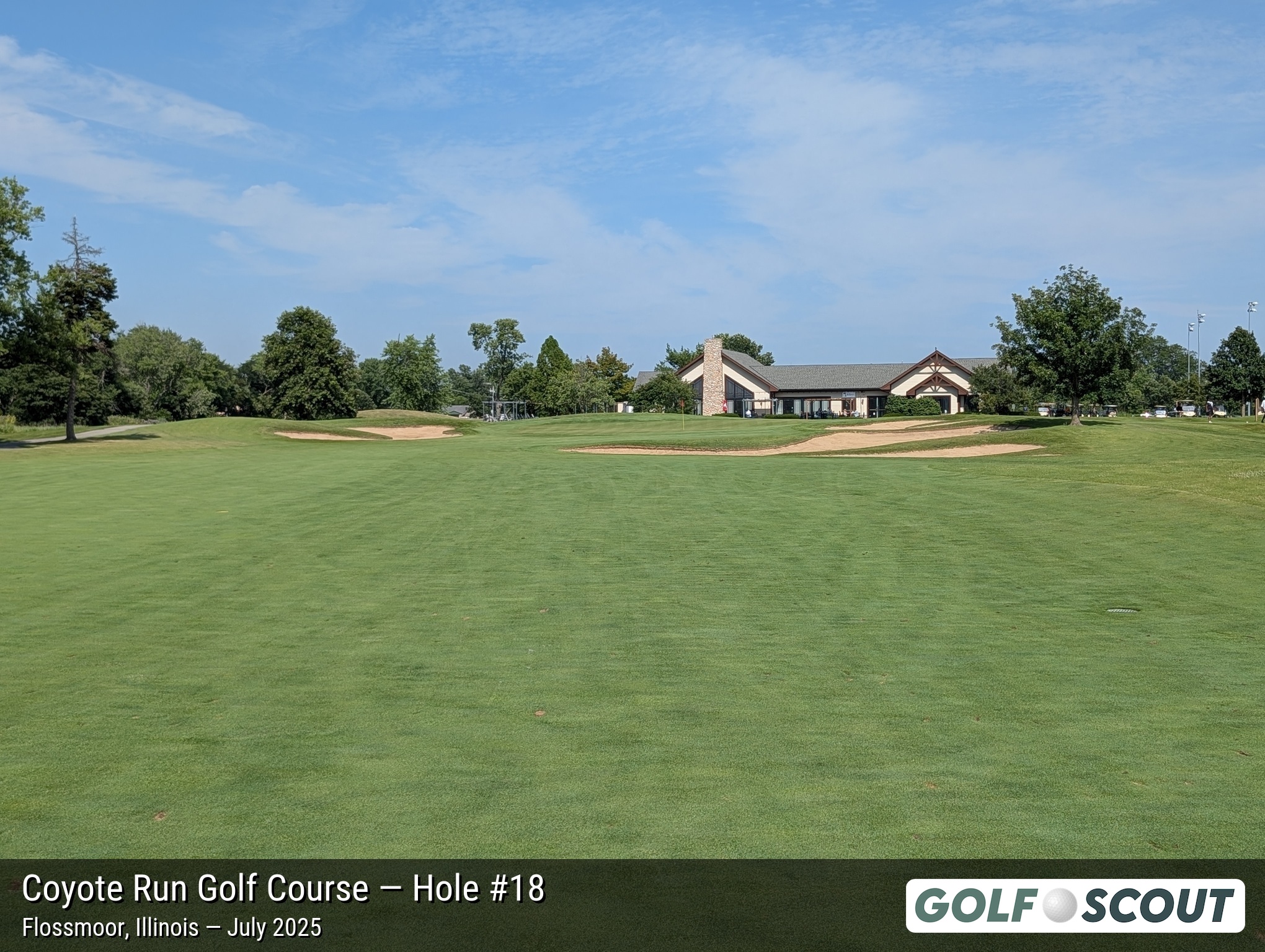 Hole 18 at Coyote Run Golf Course