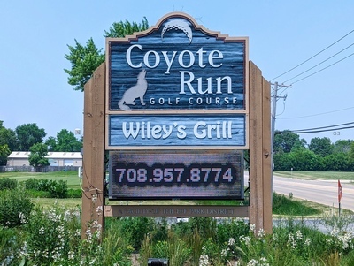 Coyote Run Golf Course Entrance Sign