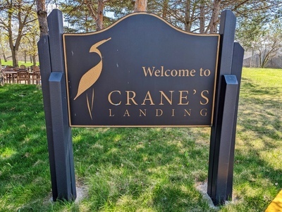 Crane's Landing Golf Club Entrance Sign