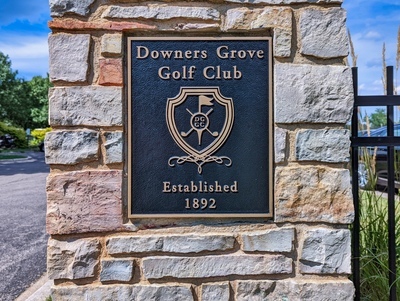 Downers Grove Golf Club Entrance Sign