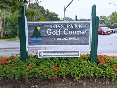 Foss Park Golf Course Entrance Sign