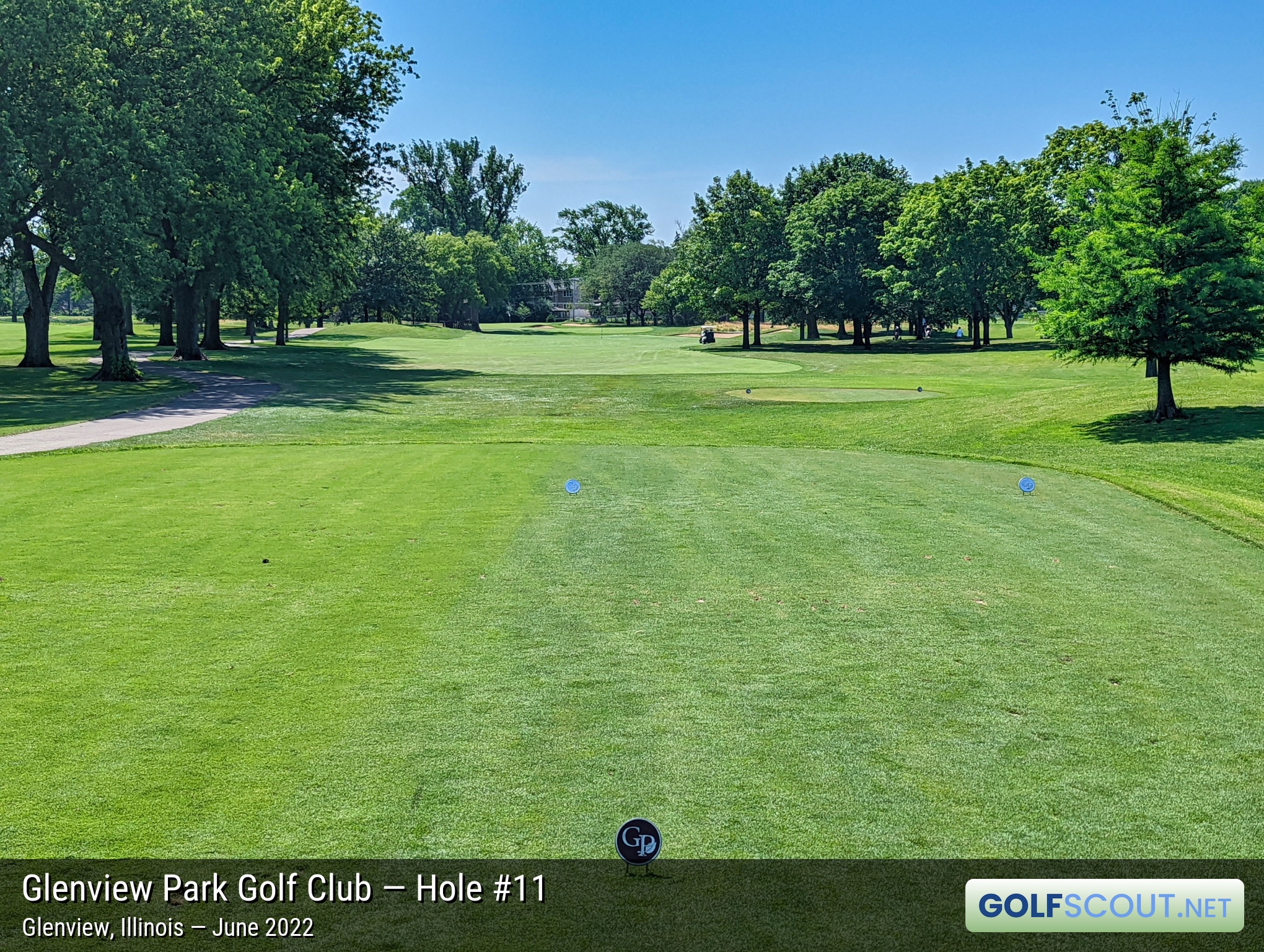 Photo of hole #11 at Glenview Park Golf Club in Glenview, Illinois. 