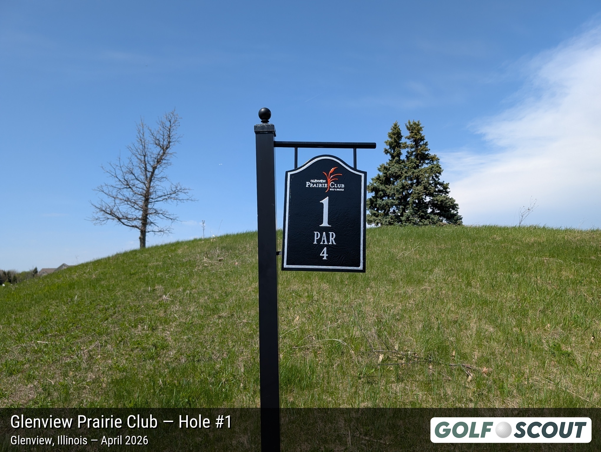 Hole 1 at Glenview Prairie Club