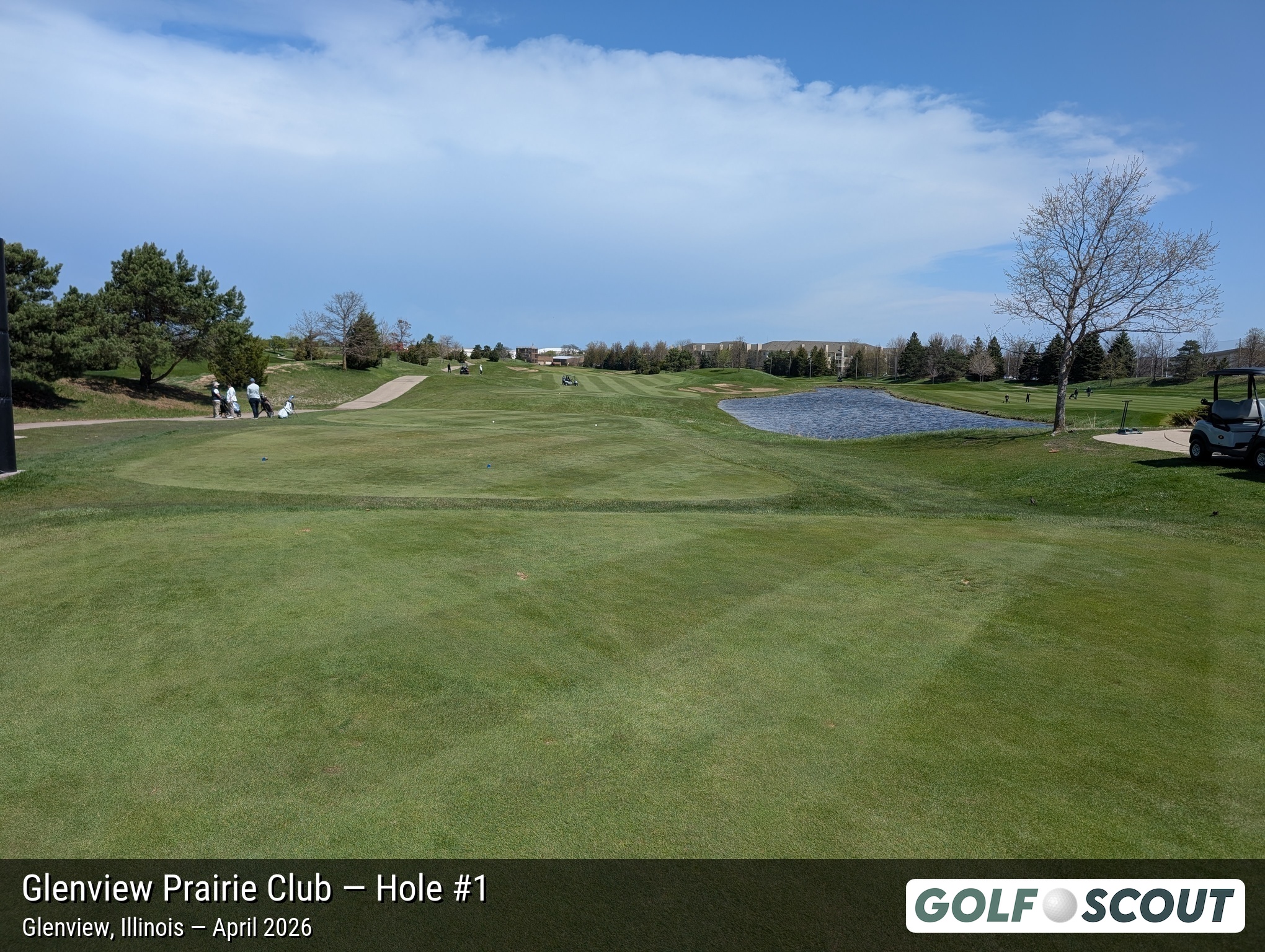 Hole 1 at Glenview Prairie Club