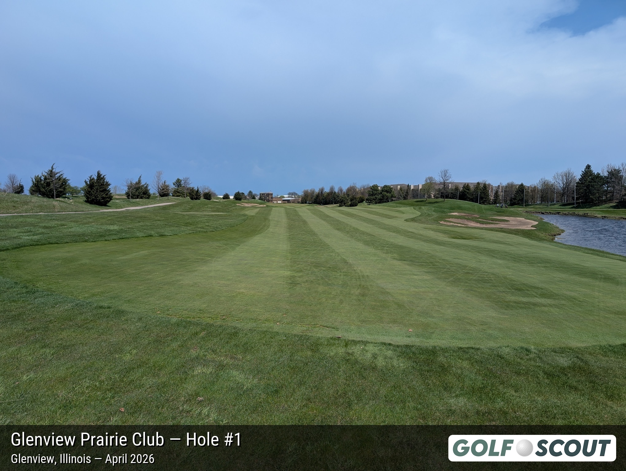 Hole 1 at Glenview Prairie Club