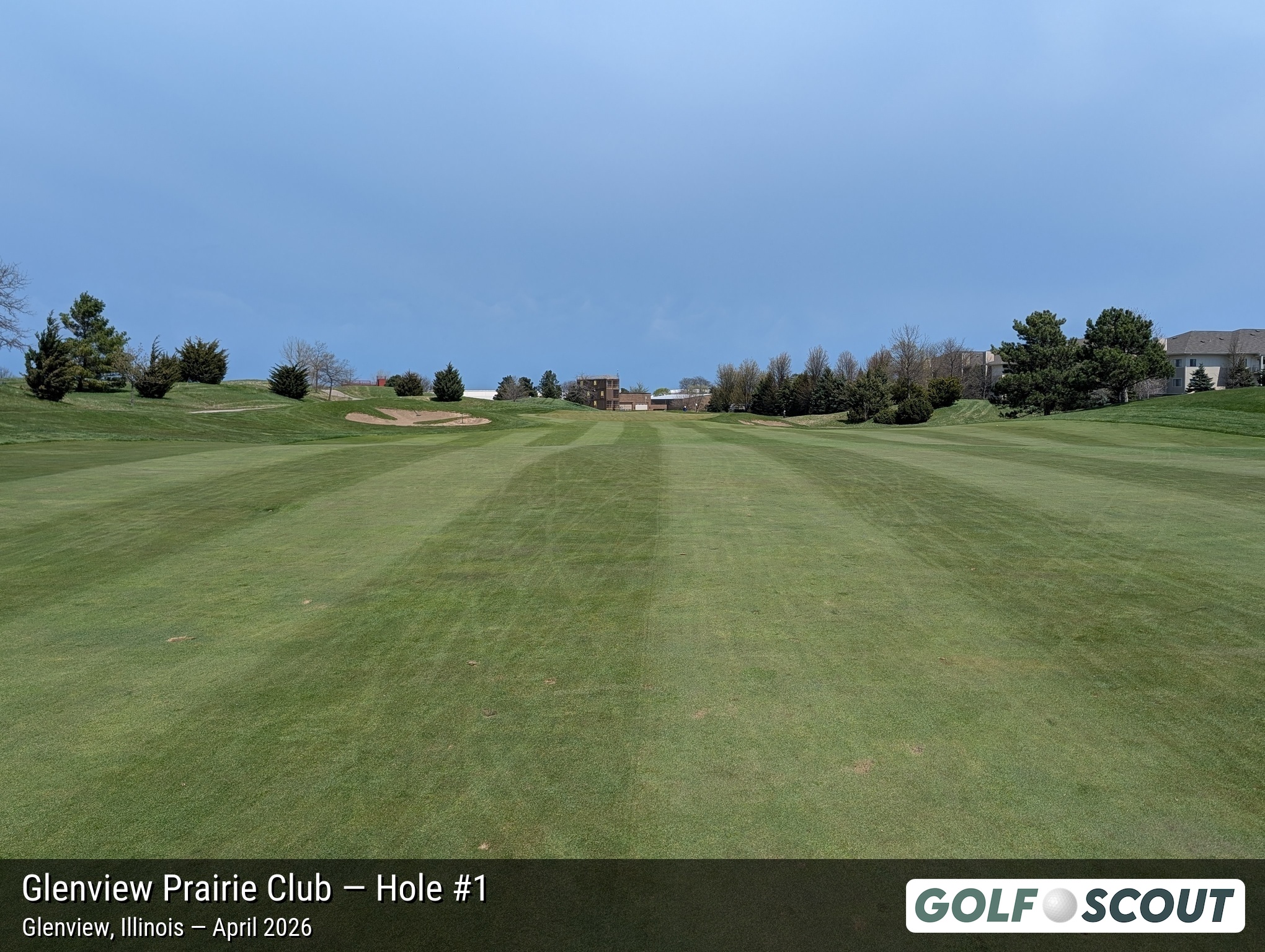 Hole 1 at Glenview Prairie Club