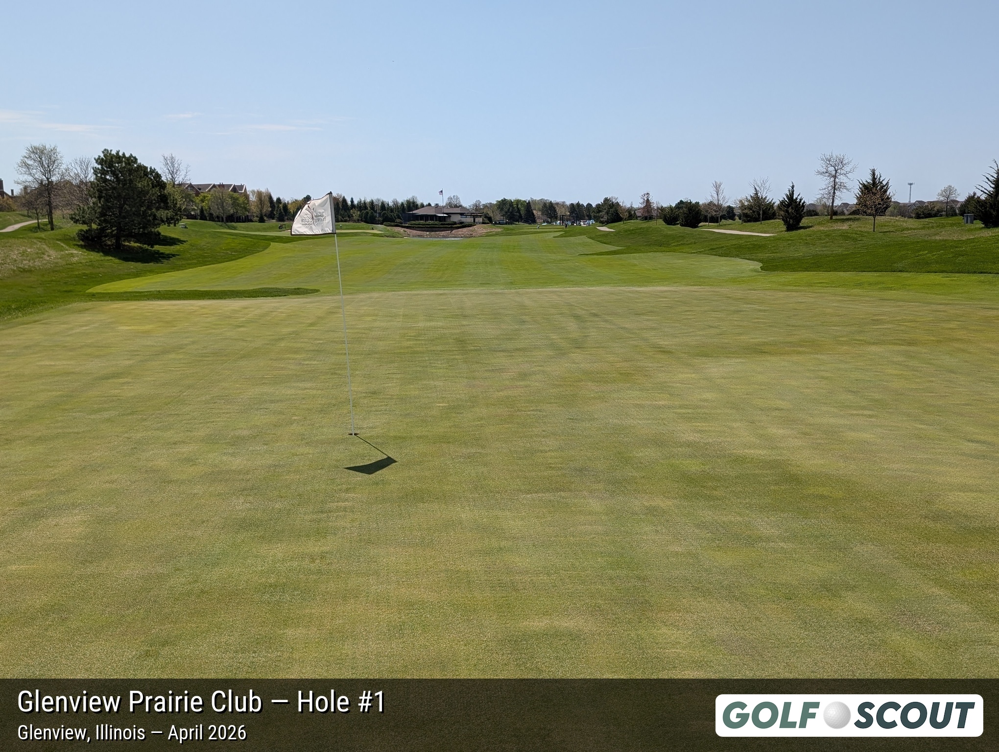 Hole 1 at Glenview Prairie Club
