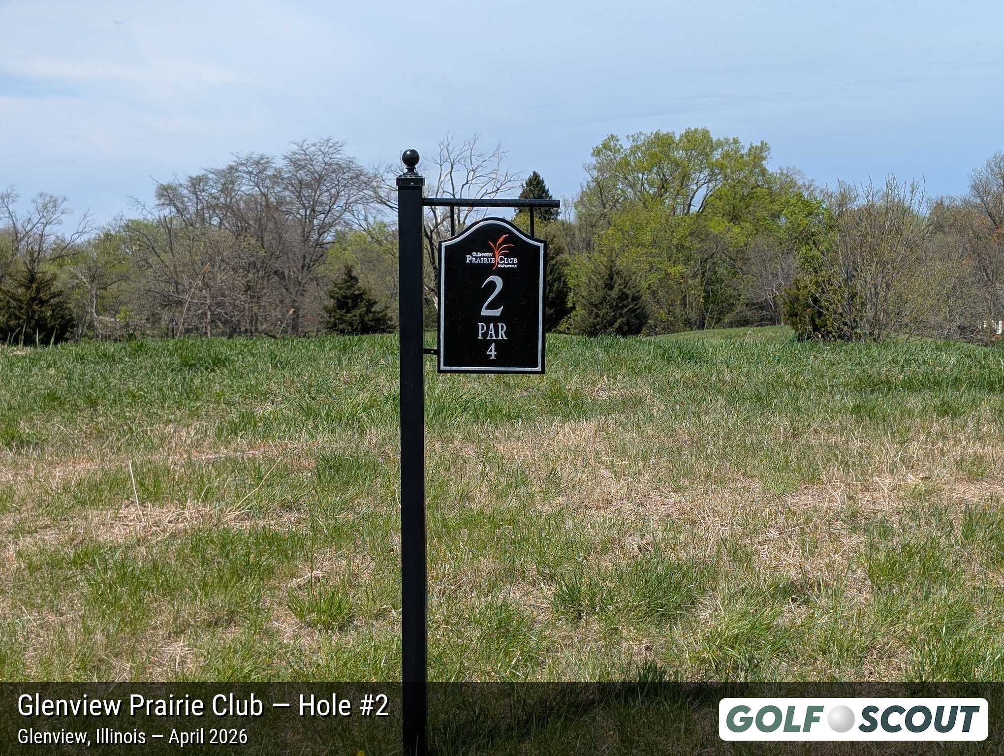 Hole 2 at Glenview Prairie Club