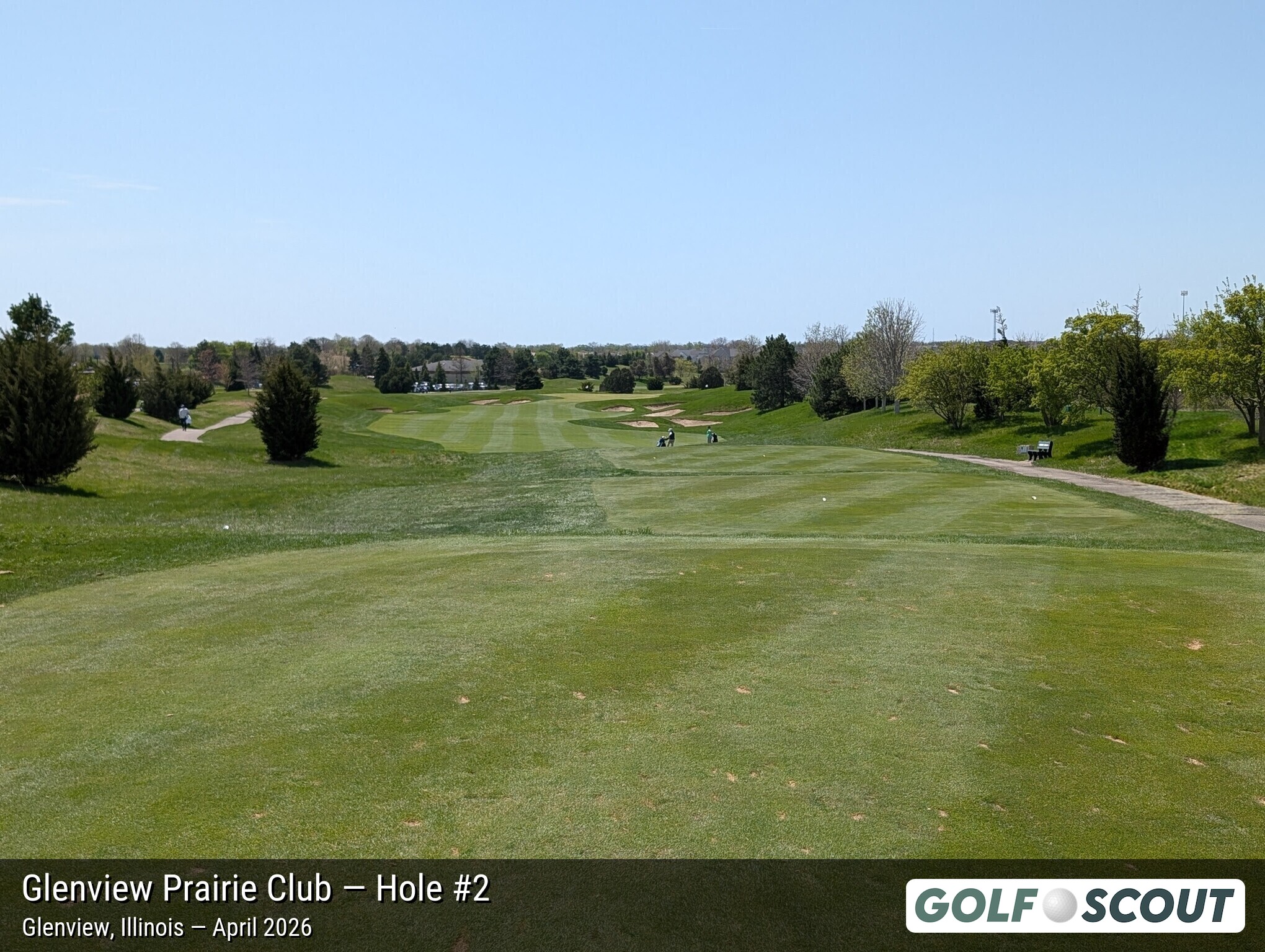 Hole 2 at Glenview Prairie Club