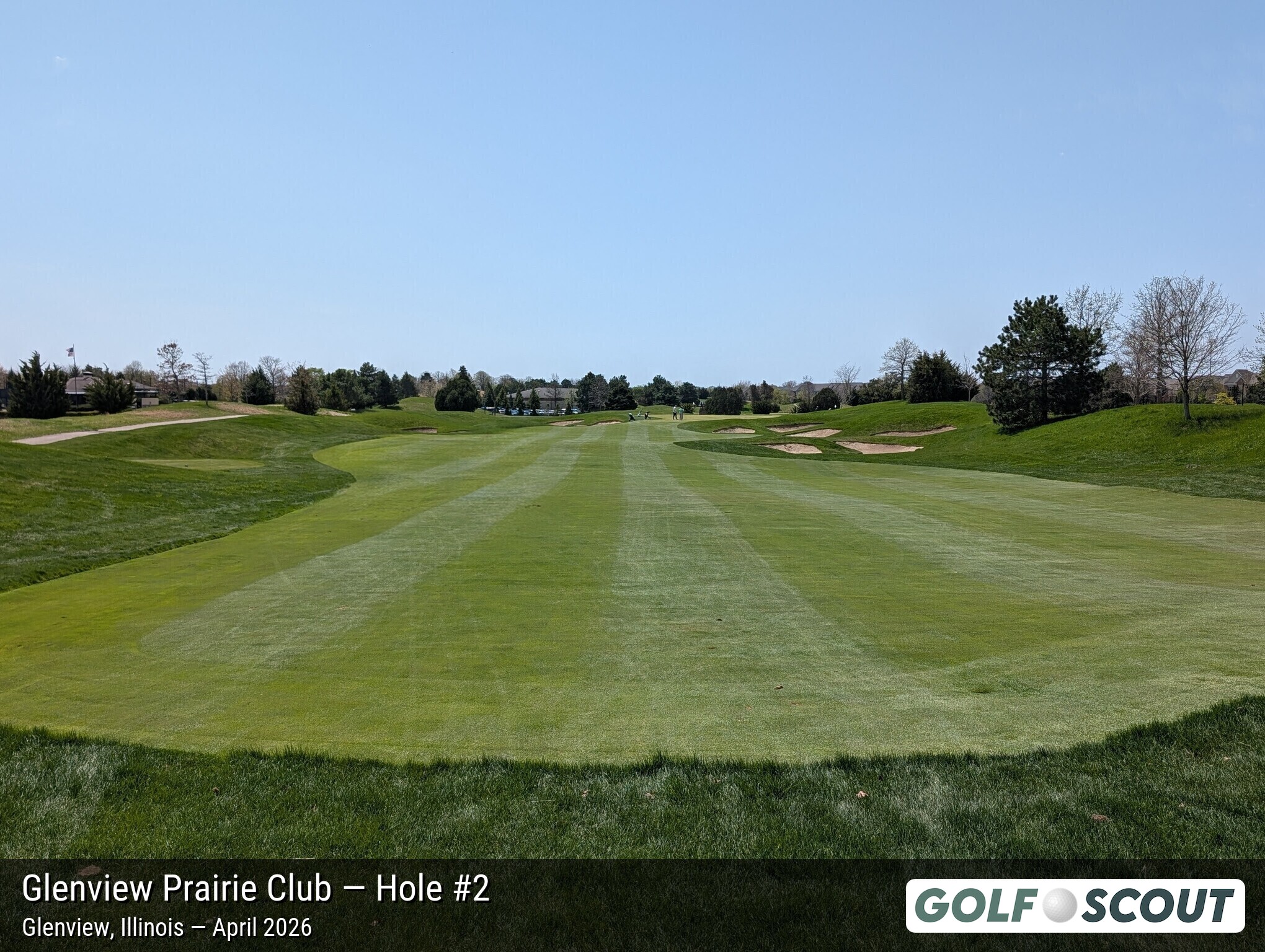 Hole 2 at Glenview Prairie Club