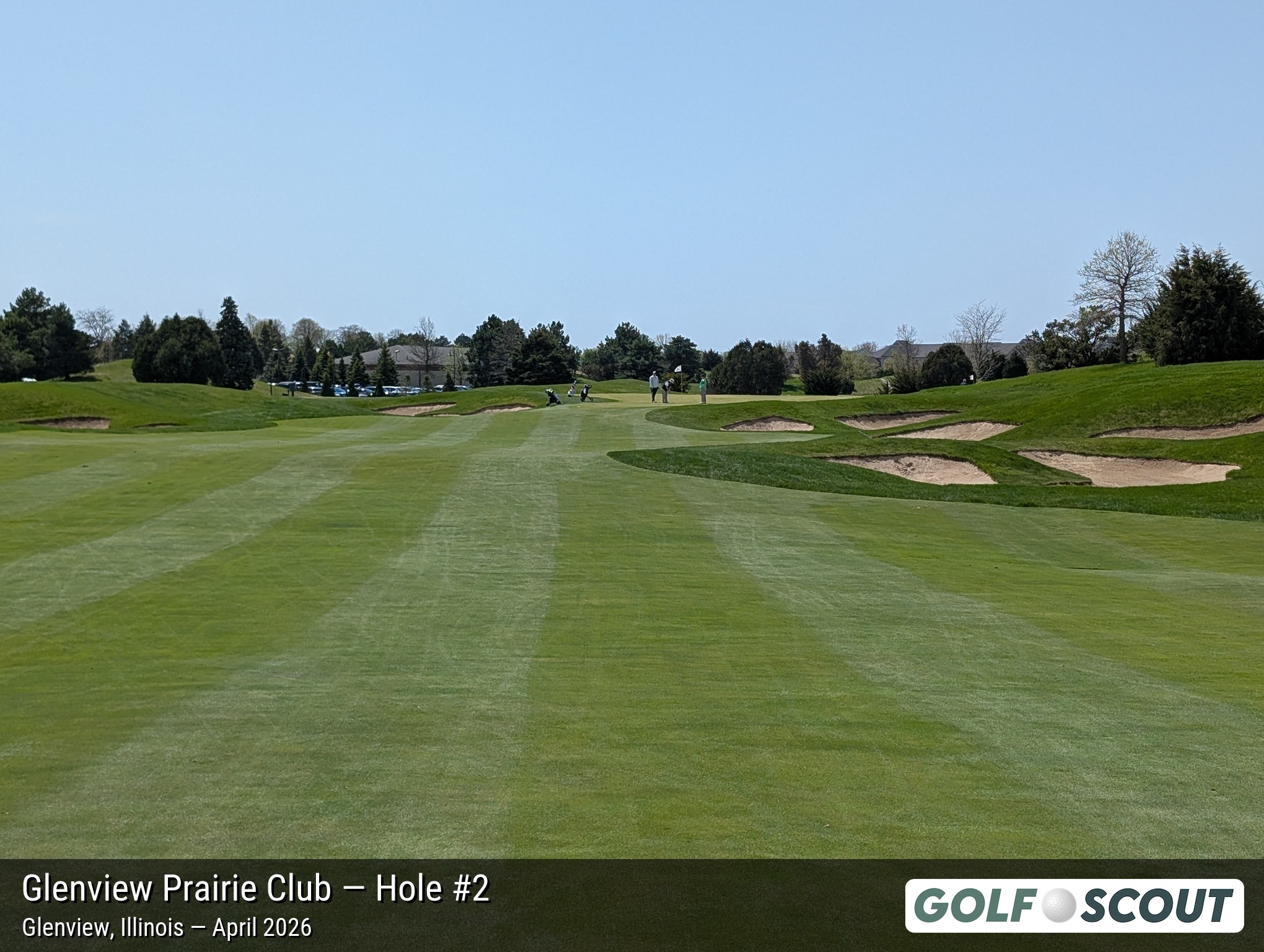 Hole 2 at Glenview Prairie Club