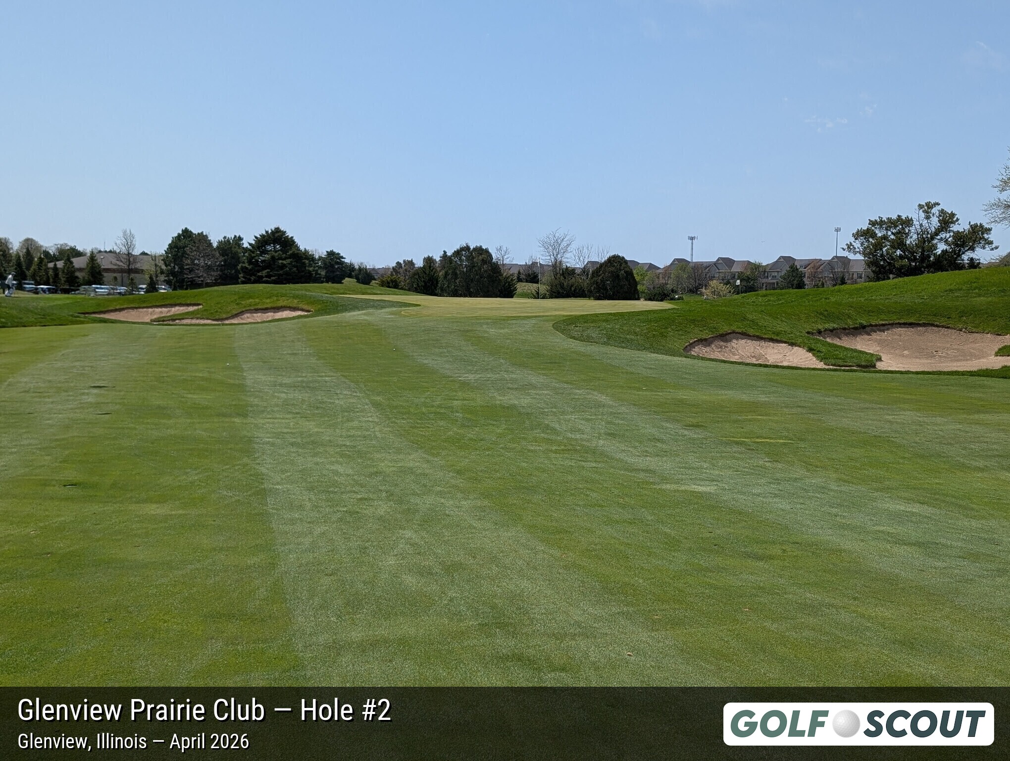 Hole 2 at Glenview Prairie Club