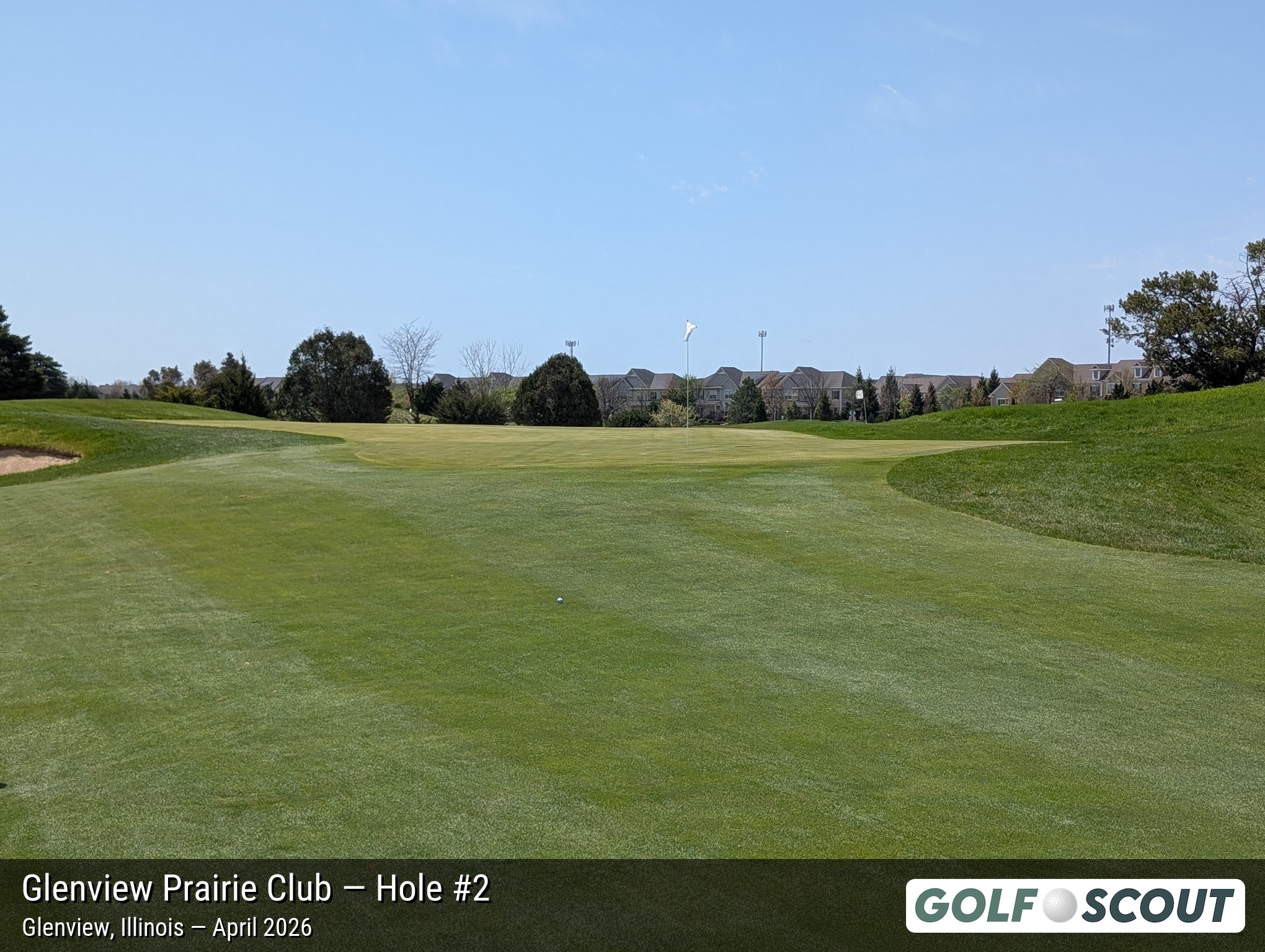 Hole 2 at Glenview Prairie Club
