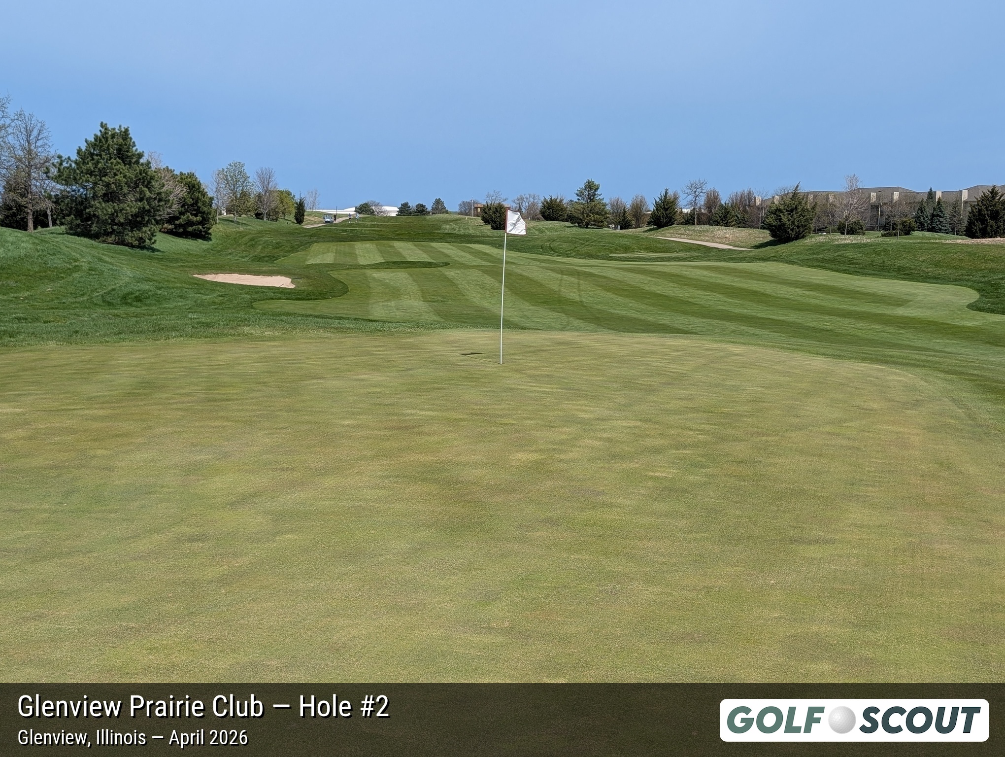 Hole 2 at Glenview Prairie Club