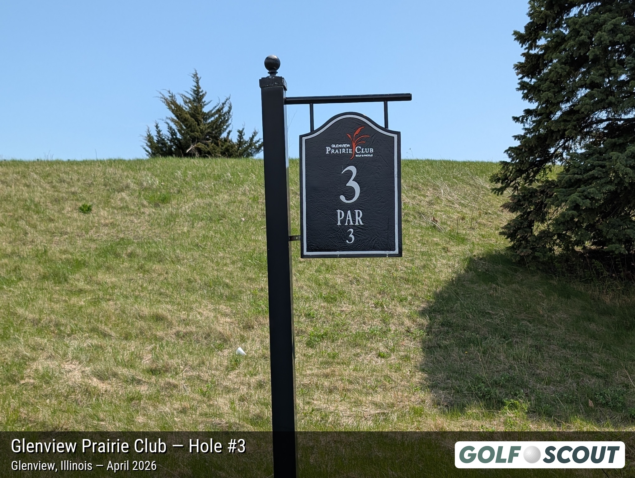 Hole 3 at Glenview Prairie Club