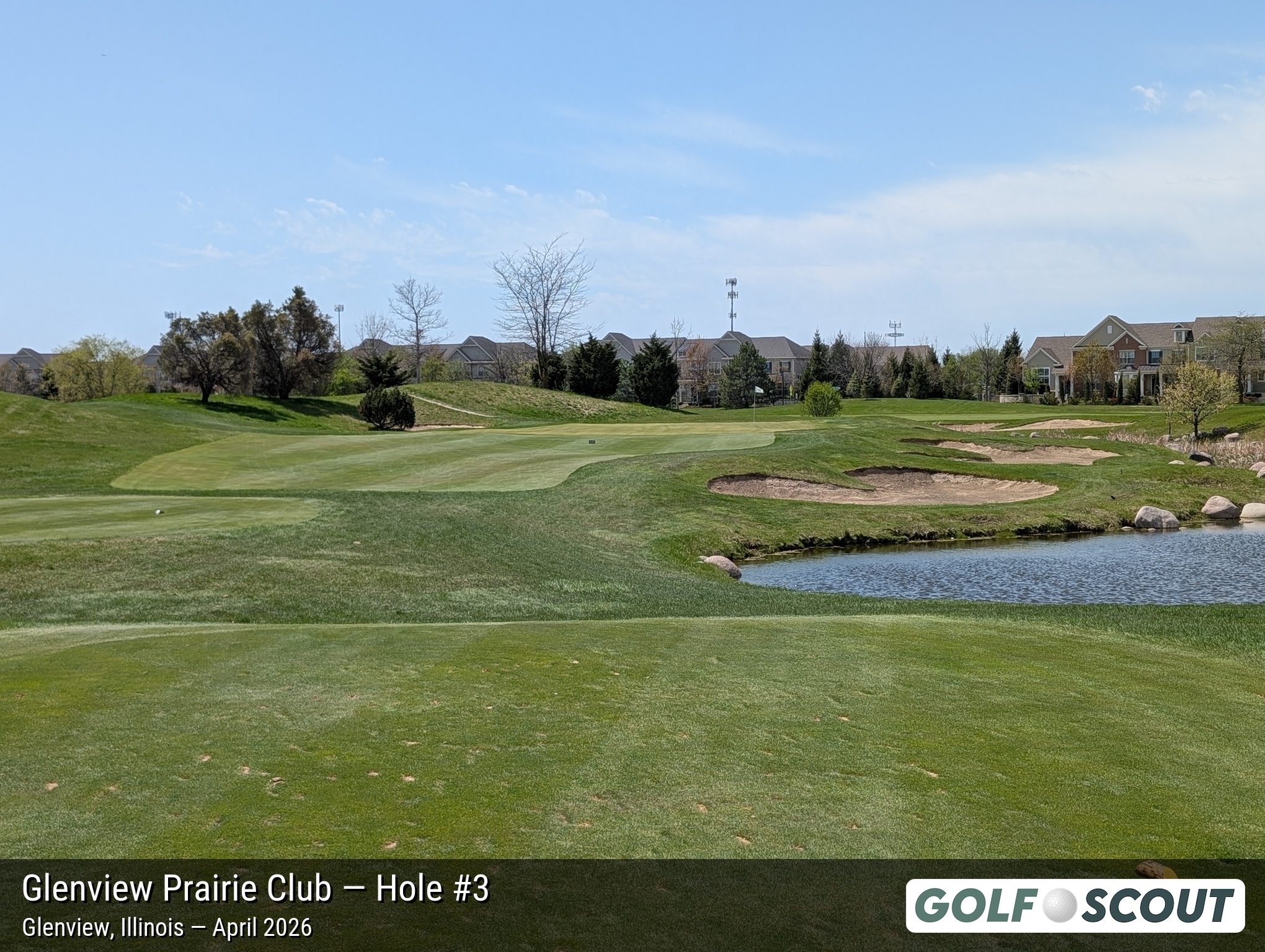 Hole 3 at Glenview Prairie Club