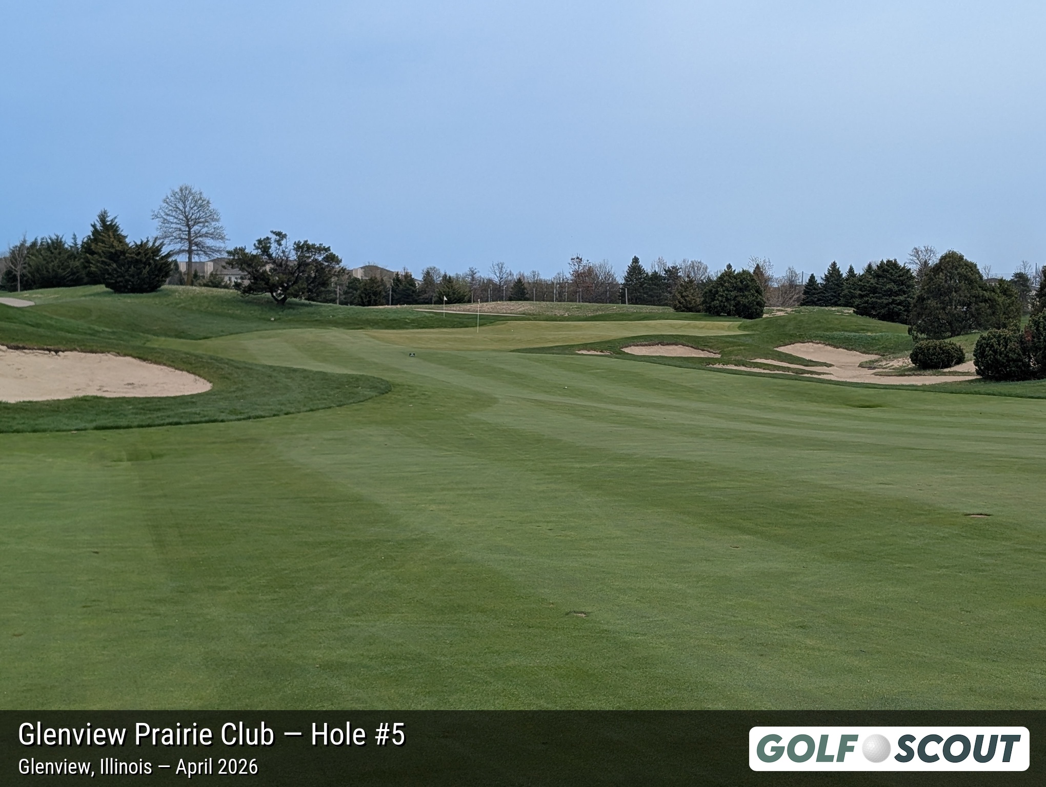 Hole 5 at Glenview Prairie Club