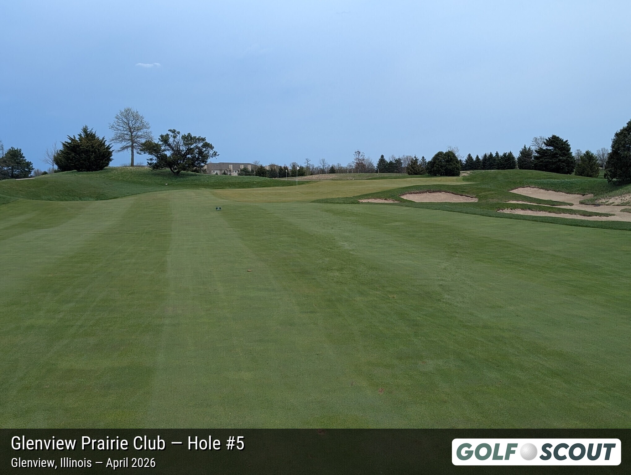 Hole 5 at Glenview Prairie Club