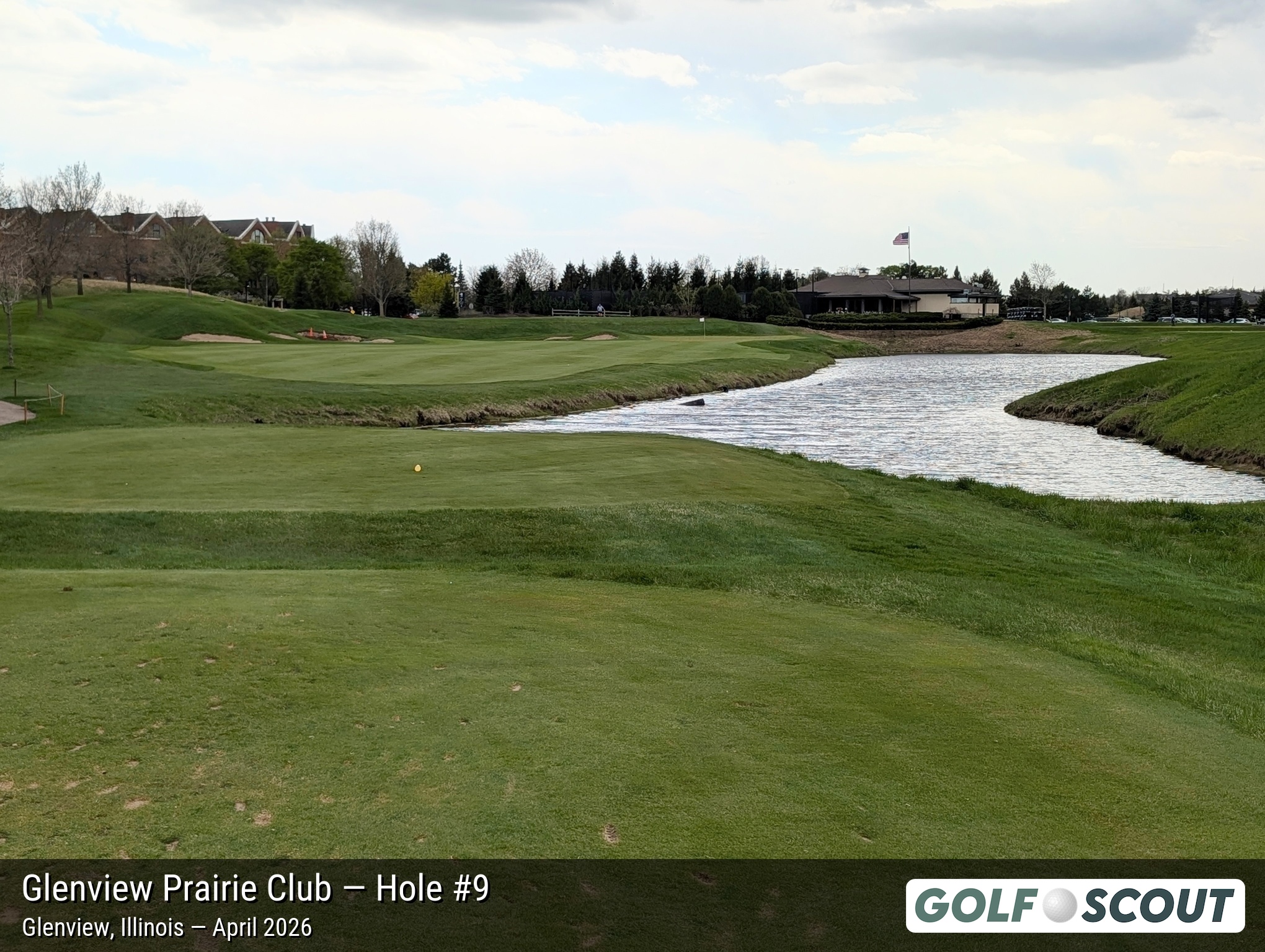 Hole 9 at Glenview Prairie Club