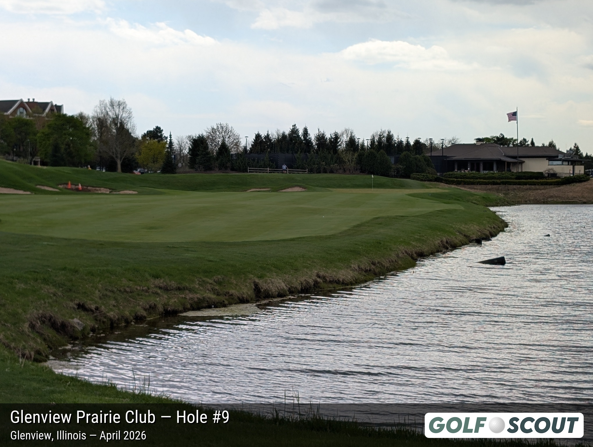 Hole 9 at Glenview Prairie Club