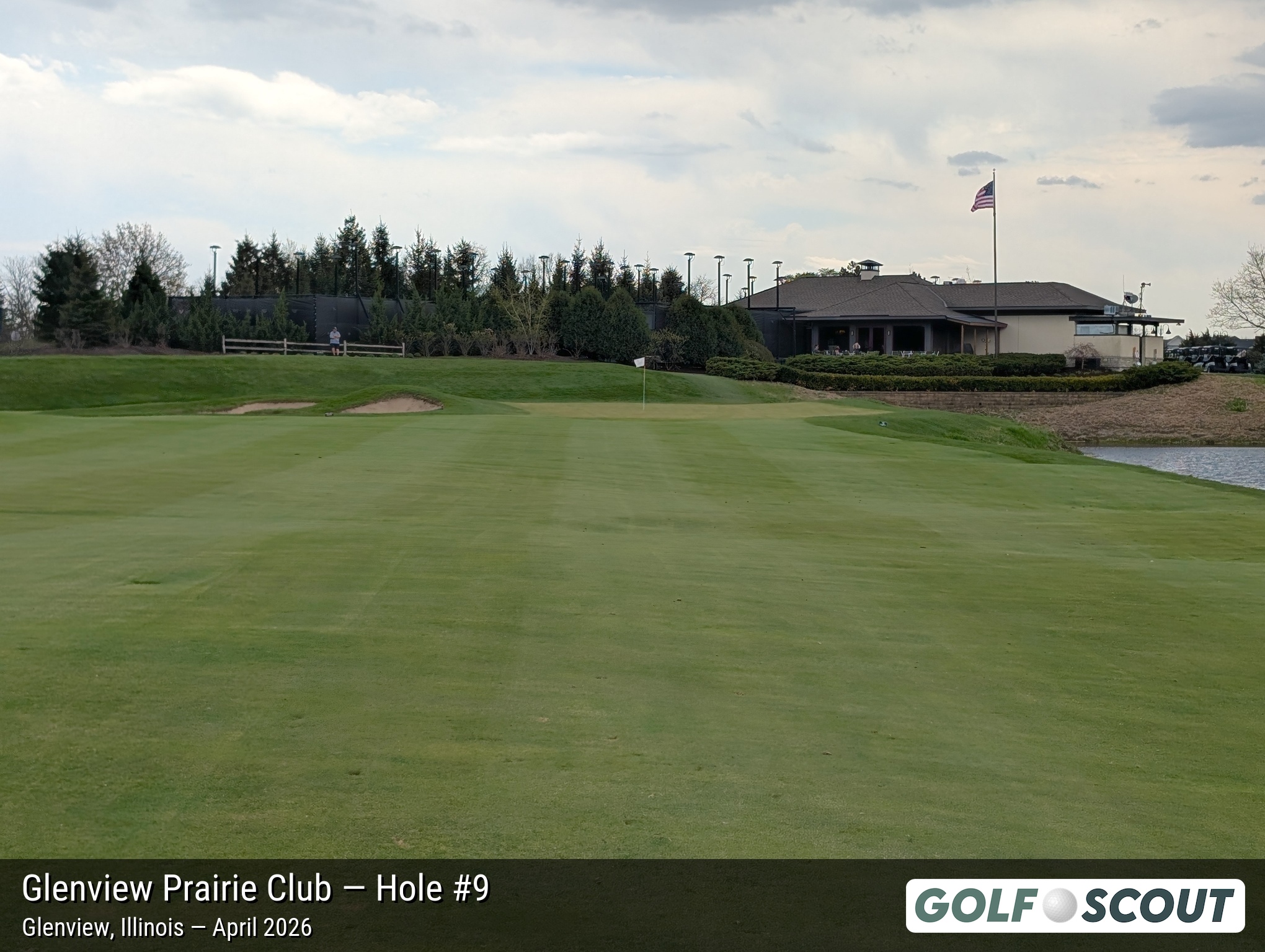 Hole 9 at Glenview Prairie Club