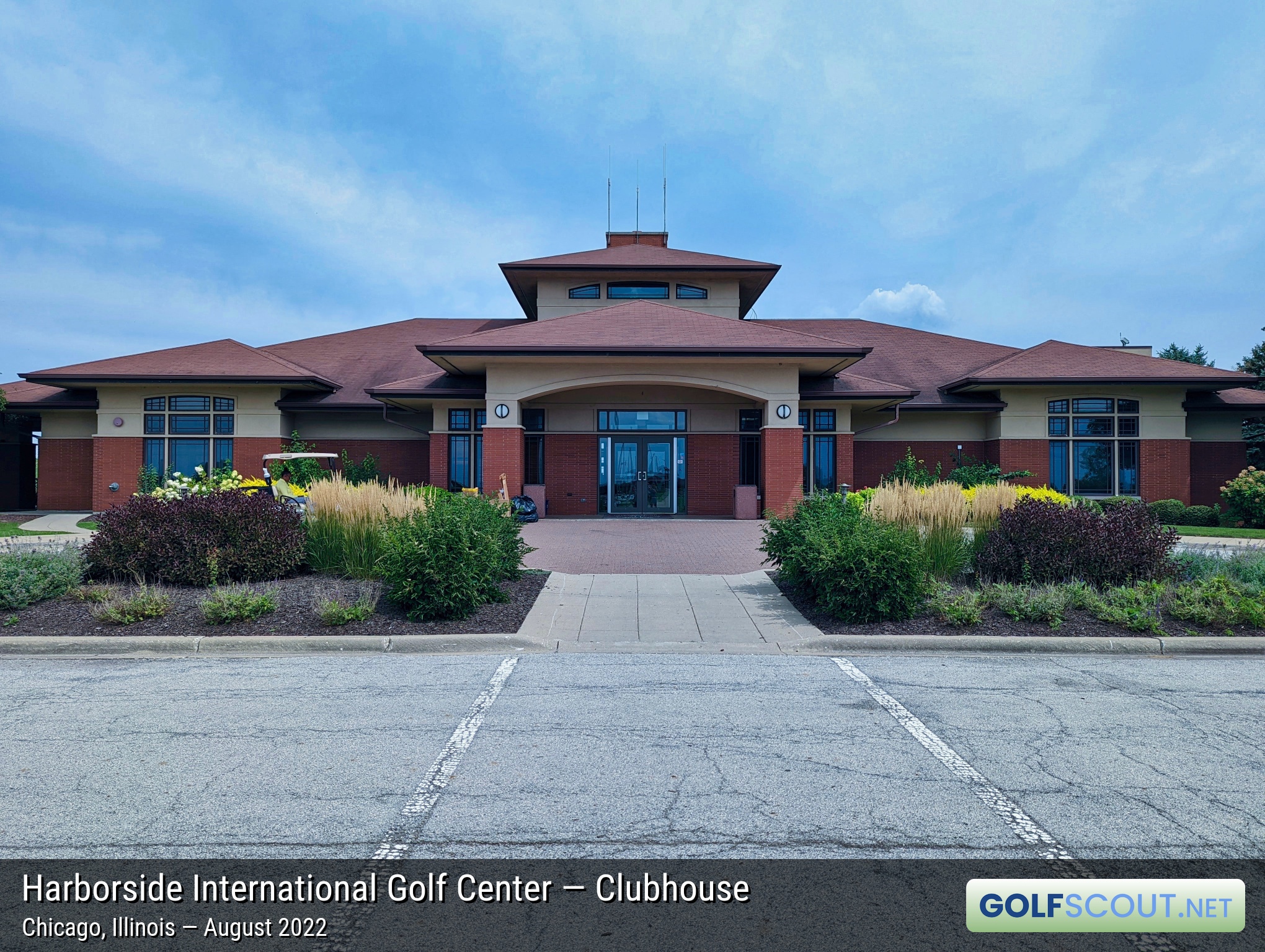 Photo of the clubhouse at Harborside International - Port Course in Chicago, Illinois. 