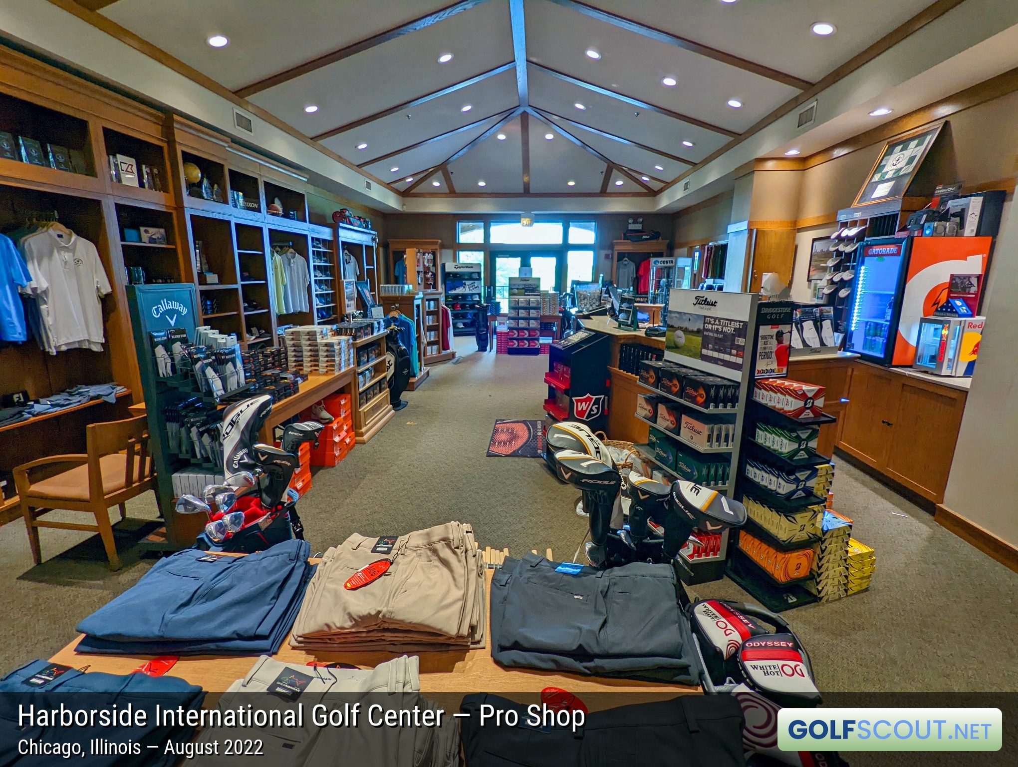 Photo of the pro shop at Harborside International - Port Course in Chicago, Illinois. 