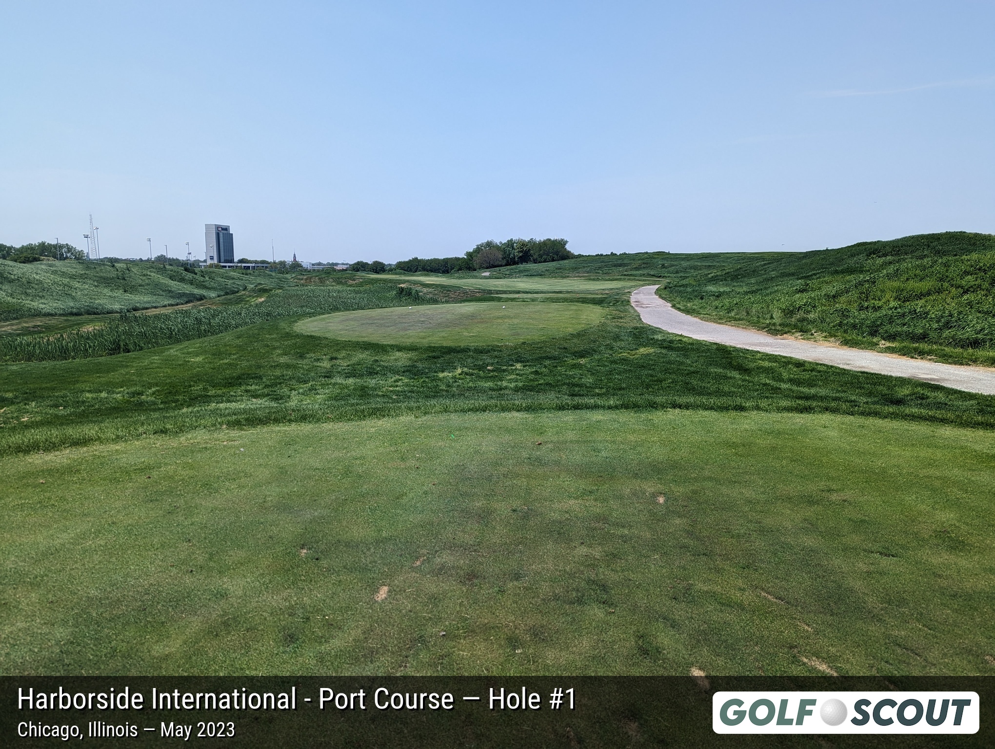 Hole 1 at Harborside International - Port Course