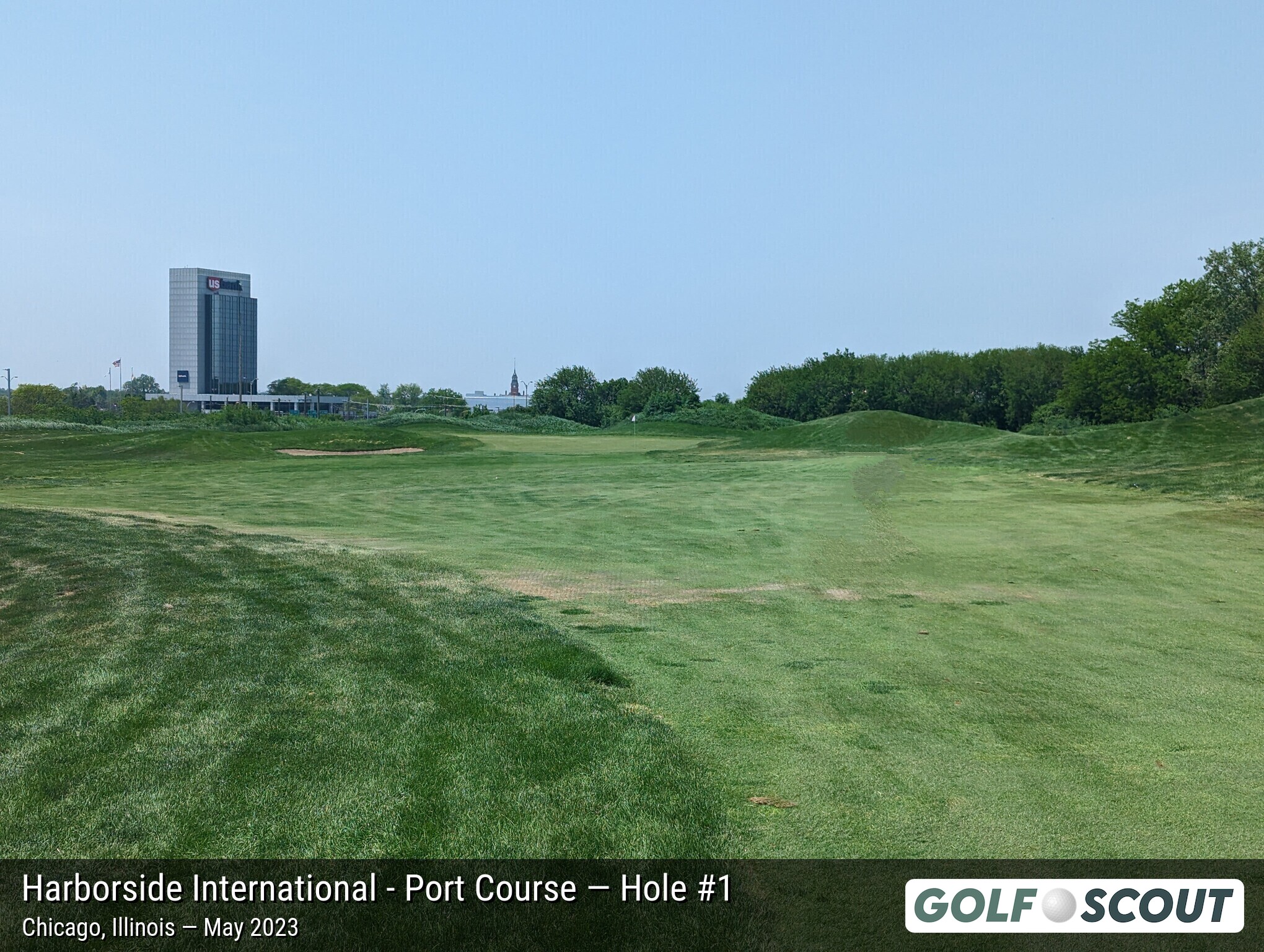 Hole 1 at Harborside International - Port Course