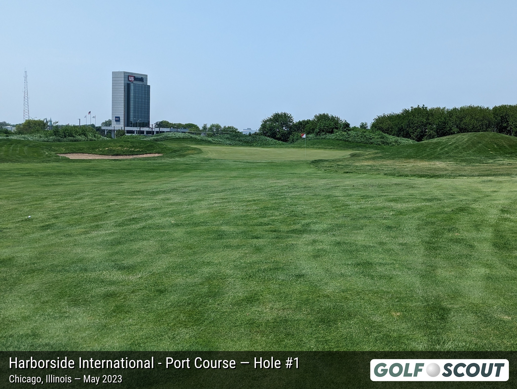 Hole 1 at Harborside International - Port Course