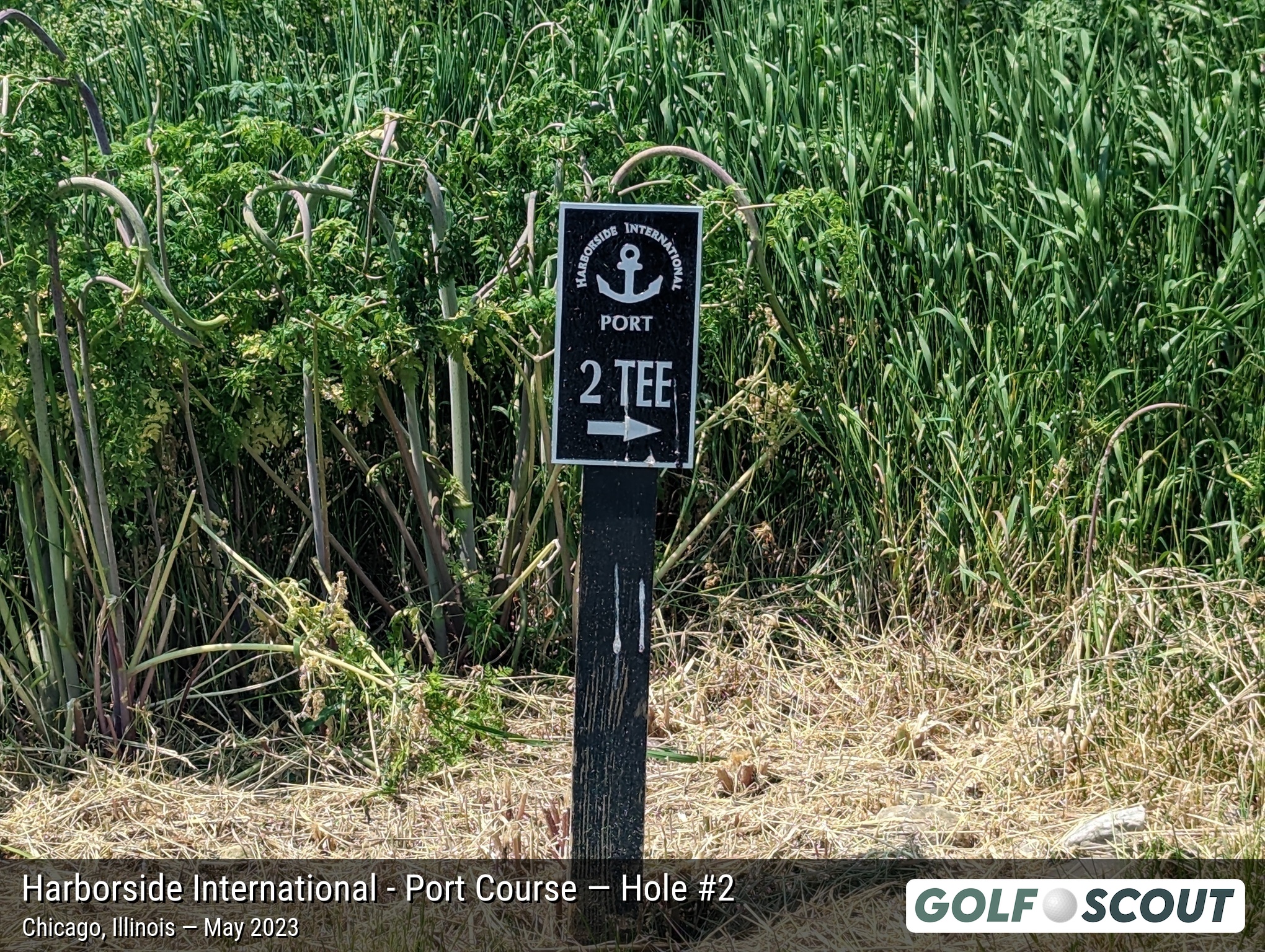 Hole 2 at Harborside International - Port Course
