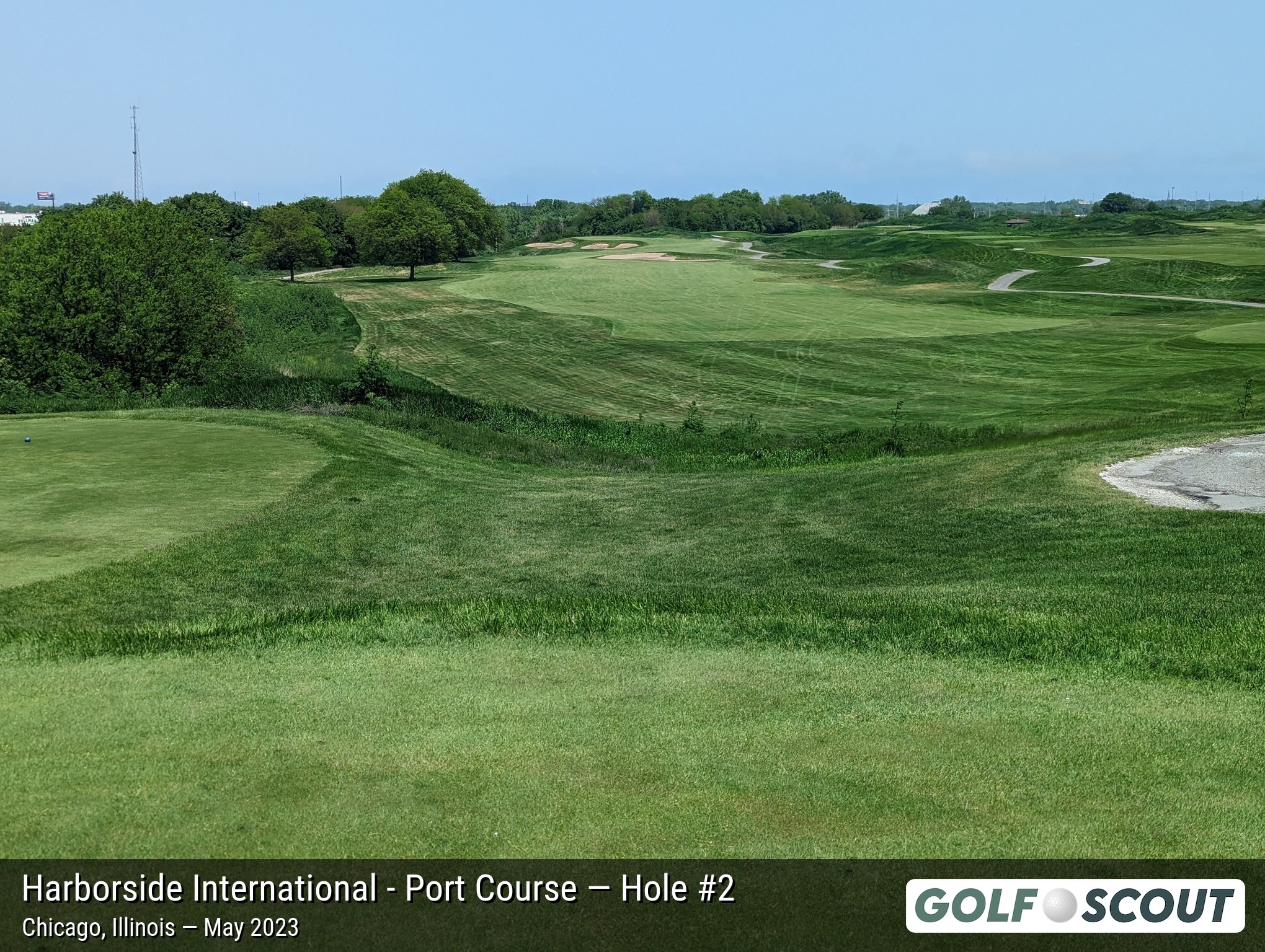 Hole 2 at Harborside International - Port Course
